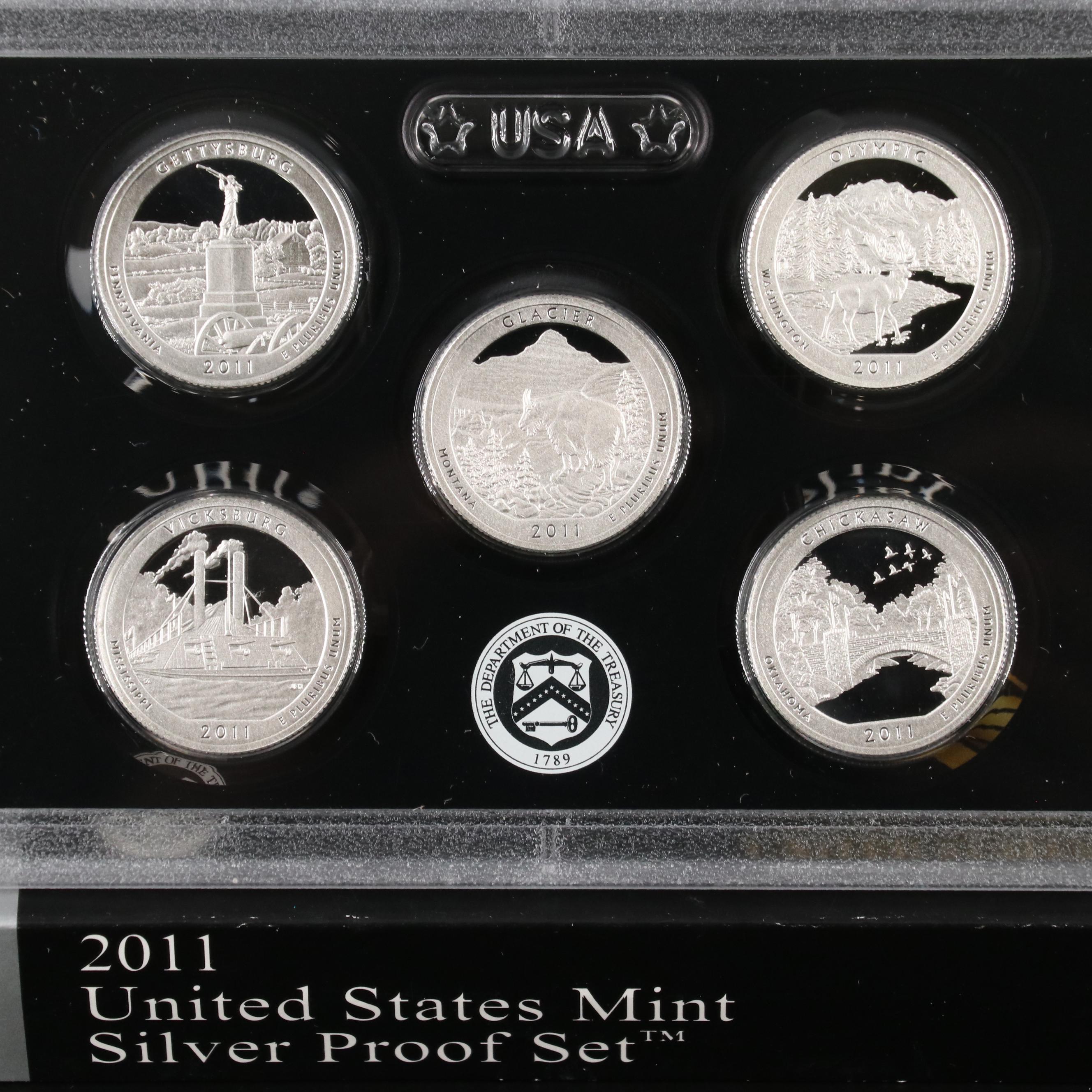 Group of Three Modern U.S. Silver Proof Sets