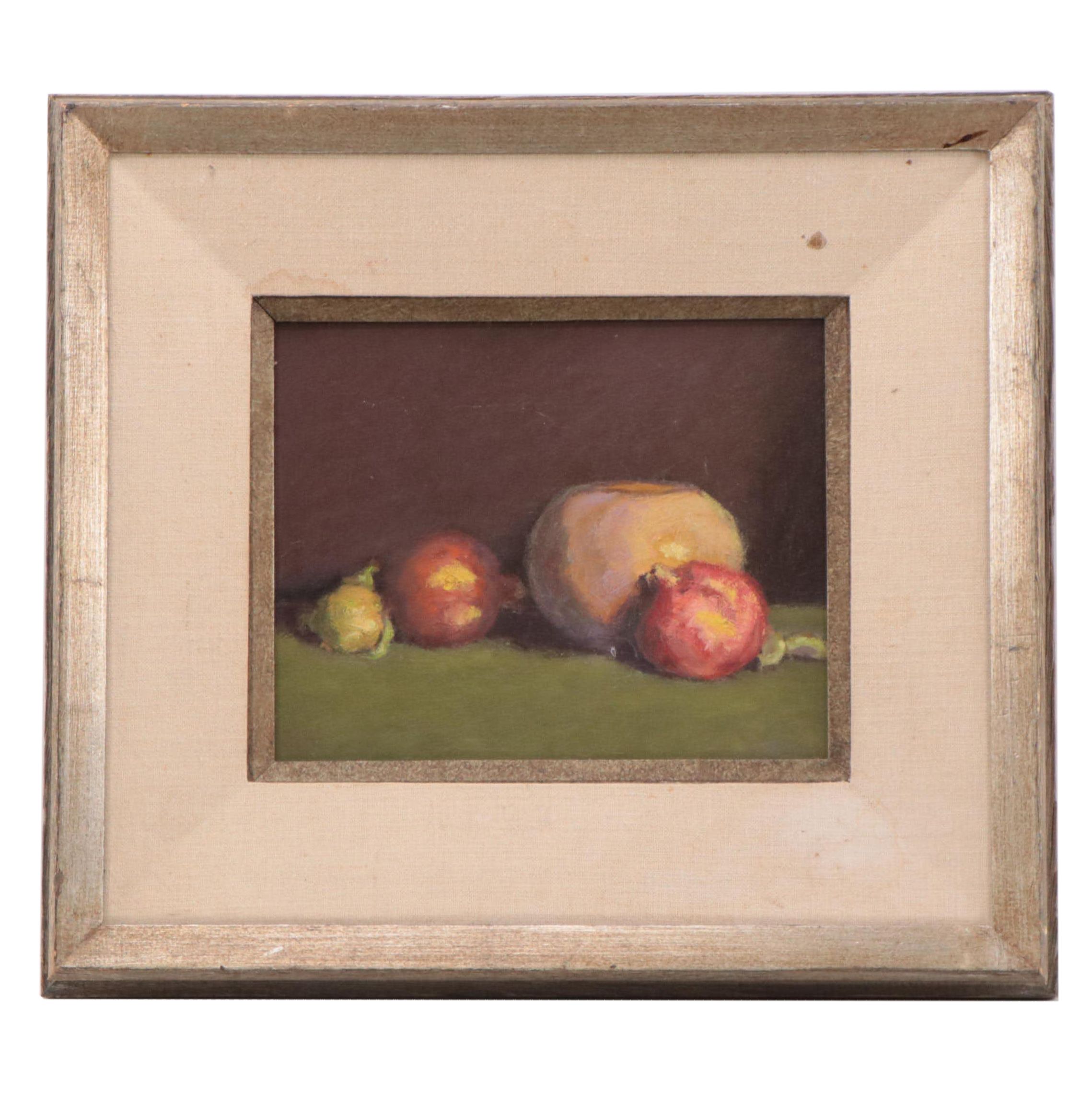 R. Cheatwood Still Life Oil Painting "Pomegranits"