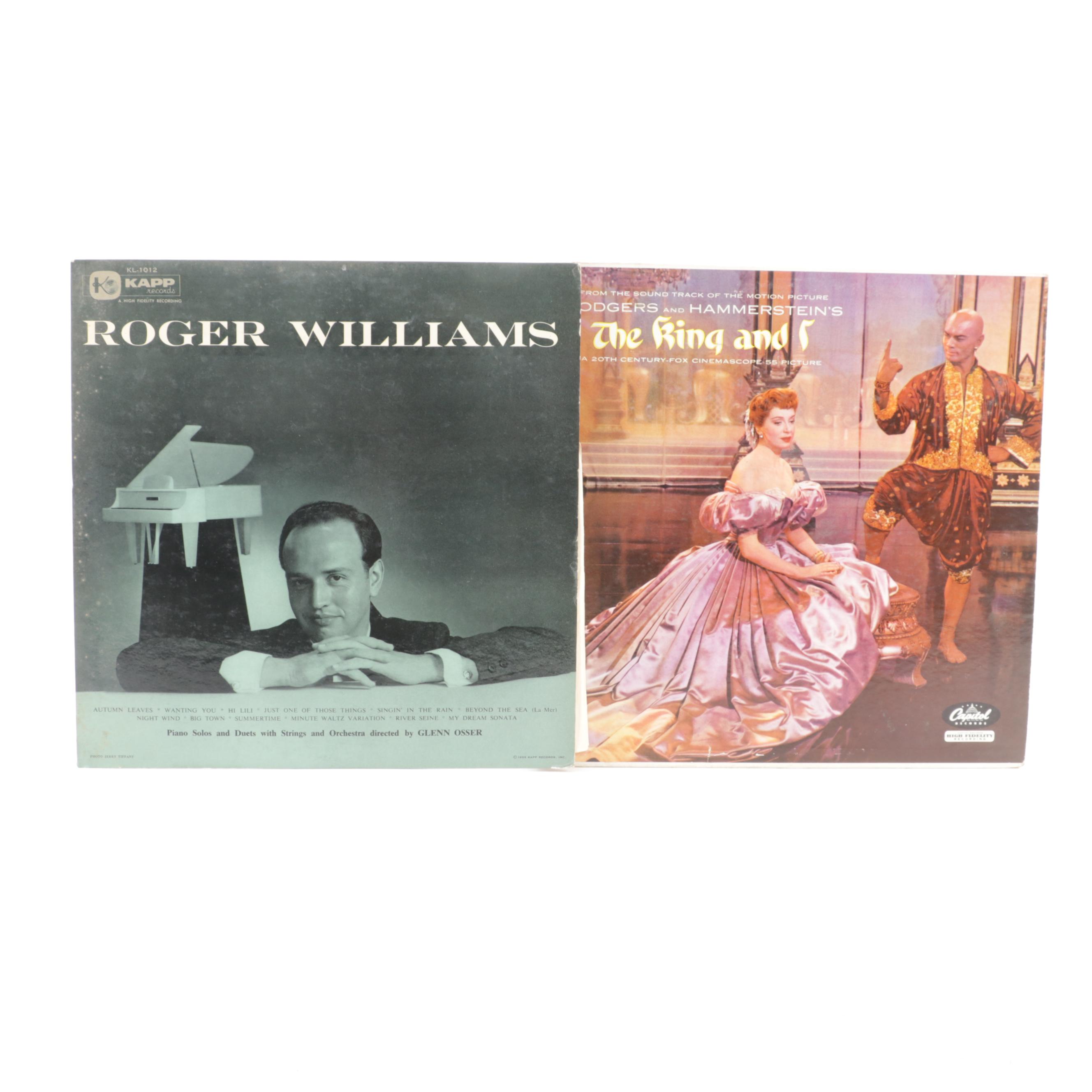 Jackie Gleason,  Billy Eckstine, Roger Williams, and Other Vinyl Record Albums