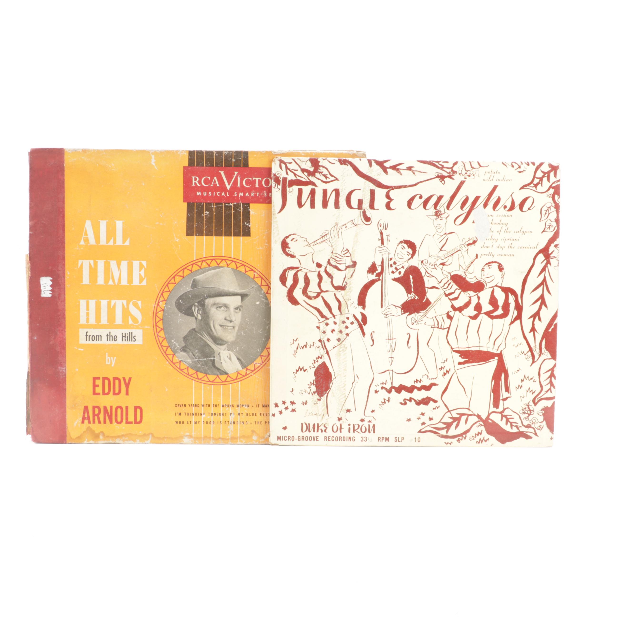 Jackie Gleason,  Billy Eckstine, Roger Williams, and Other Vinyl Record Albums