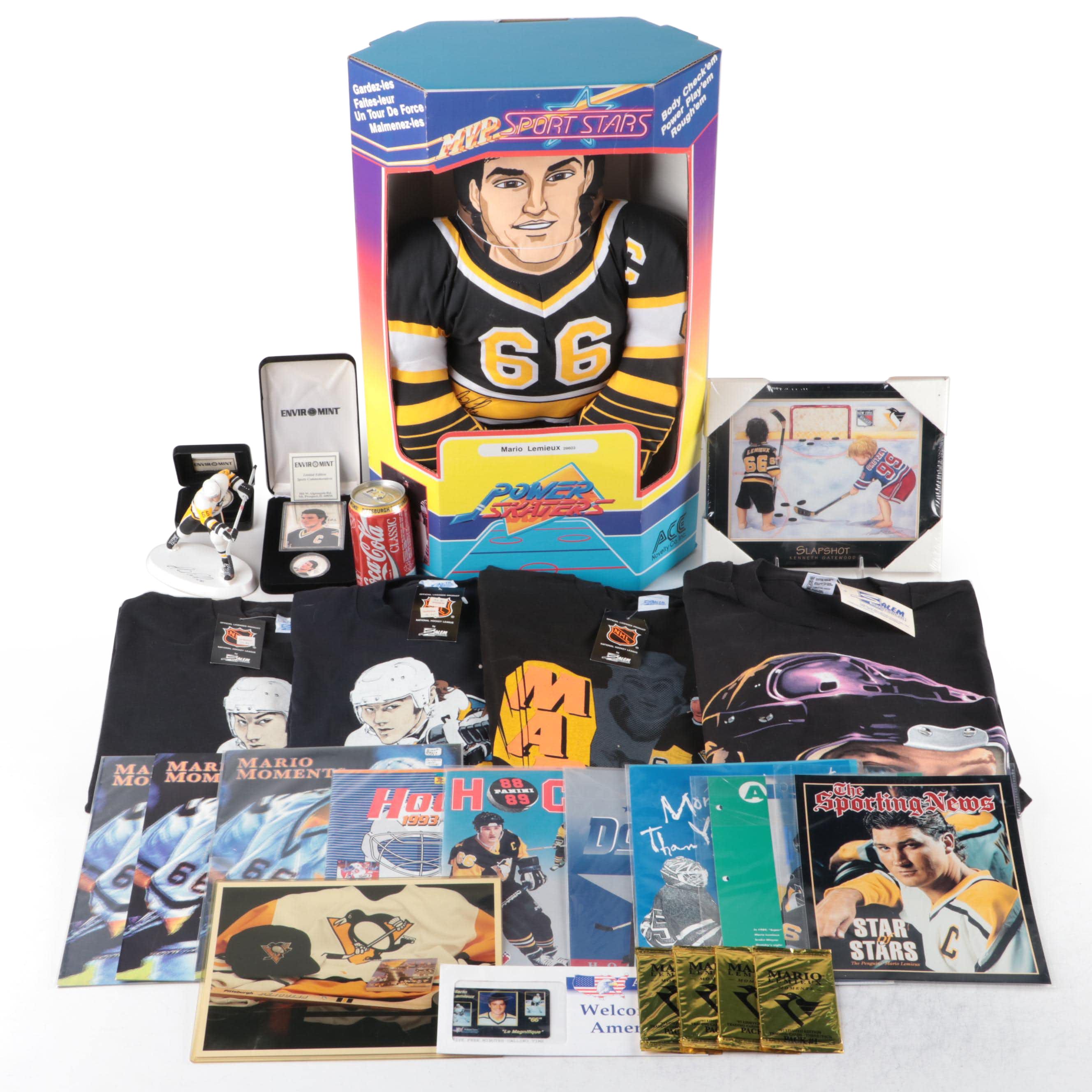 Mario Lemieux Limited Edition Coins, Card and Figurine with More