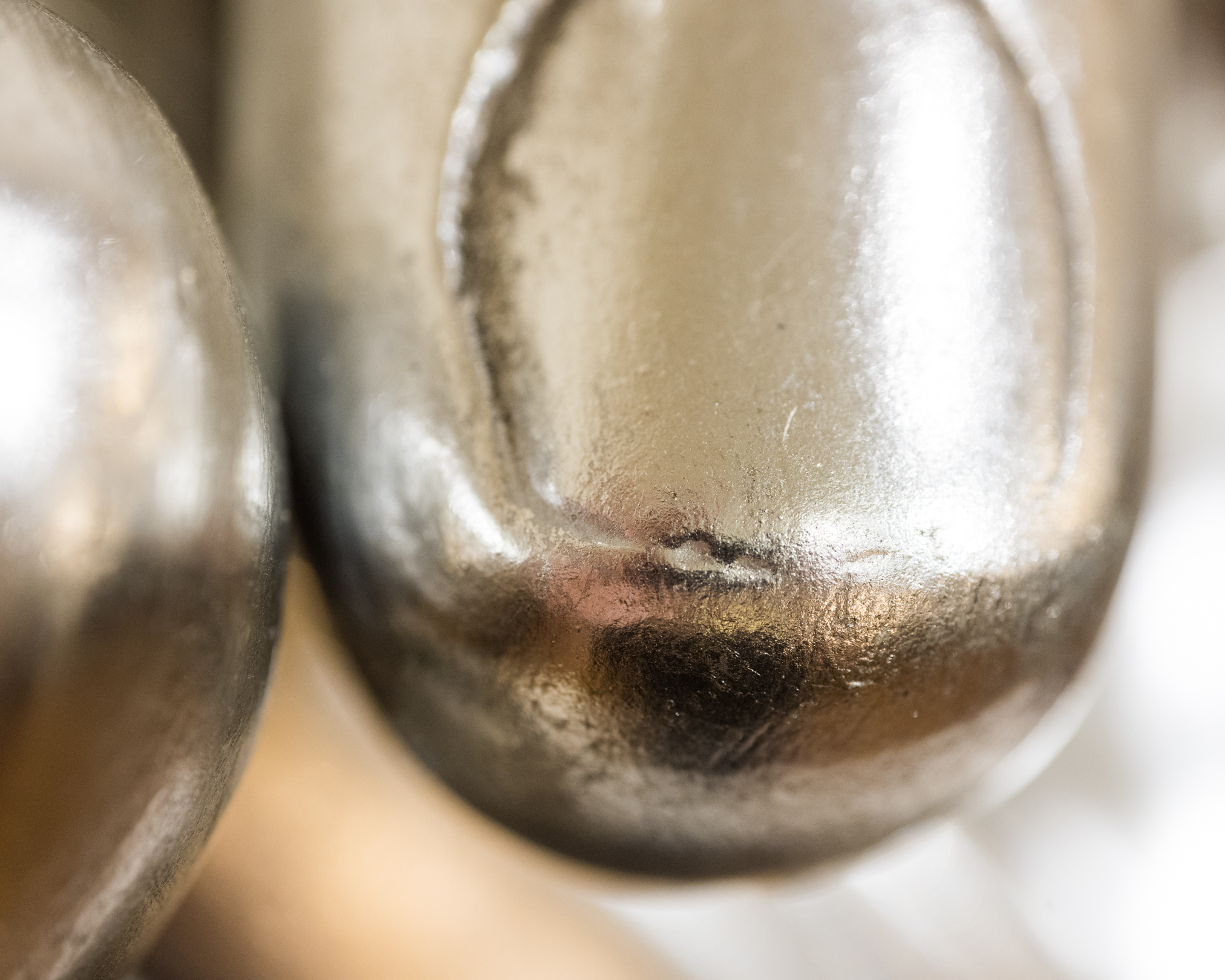 Metal Hand Sculpture on Painted Black Stand, 21st Century