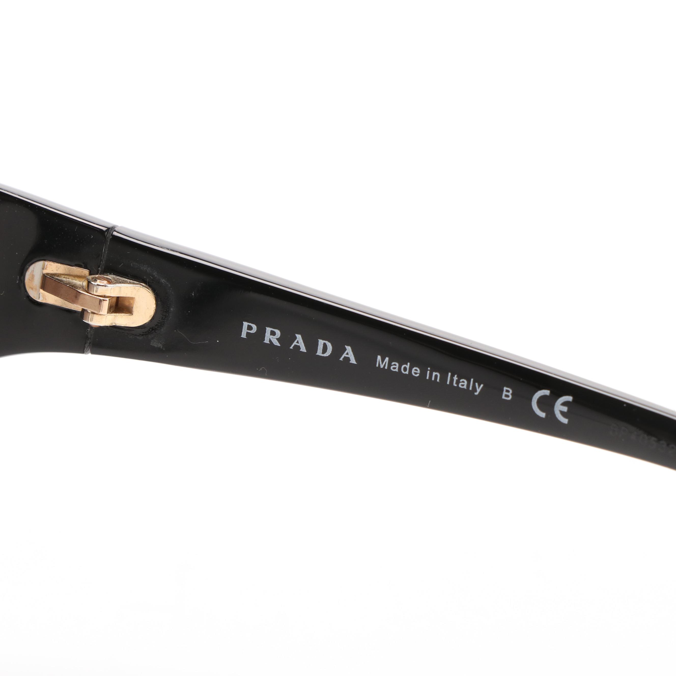 Prada PR22VS Butterfly Black and Grey Sunglasses With Box