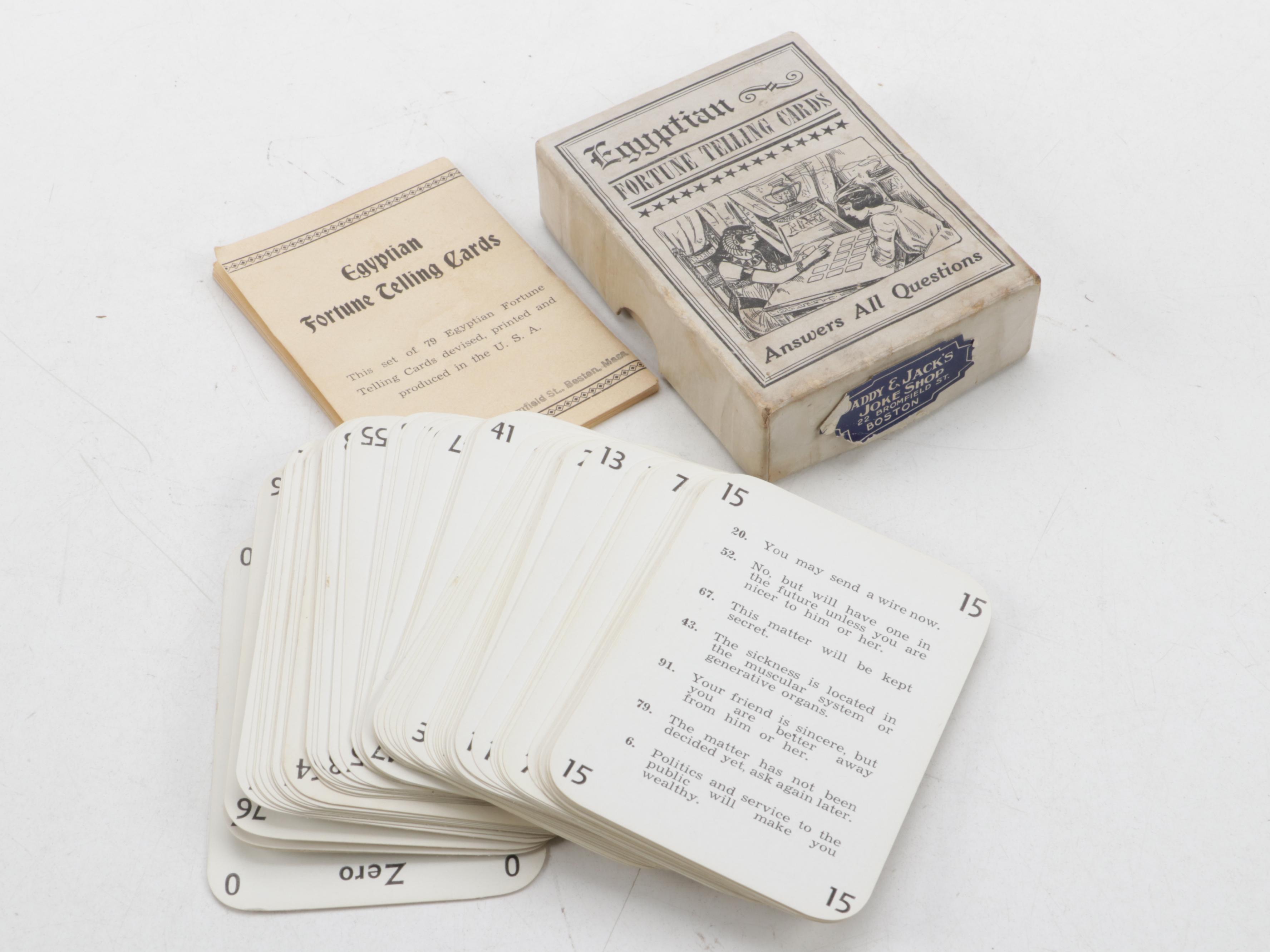 Mister B Ind. "Mystic Eye" Lie Detector Game and Other Fortune and Story Cards