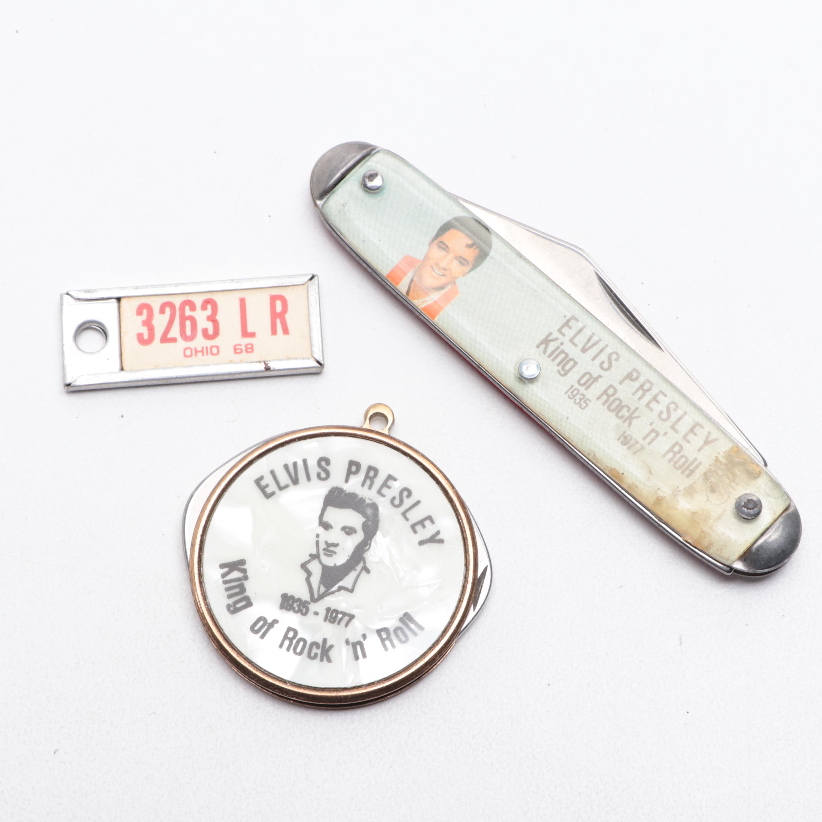 Elvis Presley Folding Knives, Pendant Knives, Keychains, Ornament and More EBTH