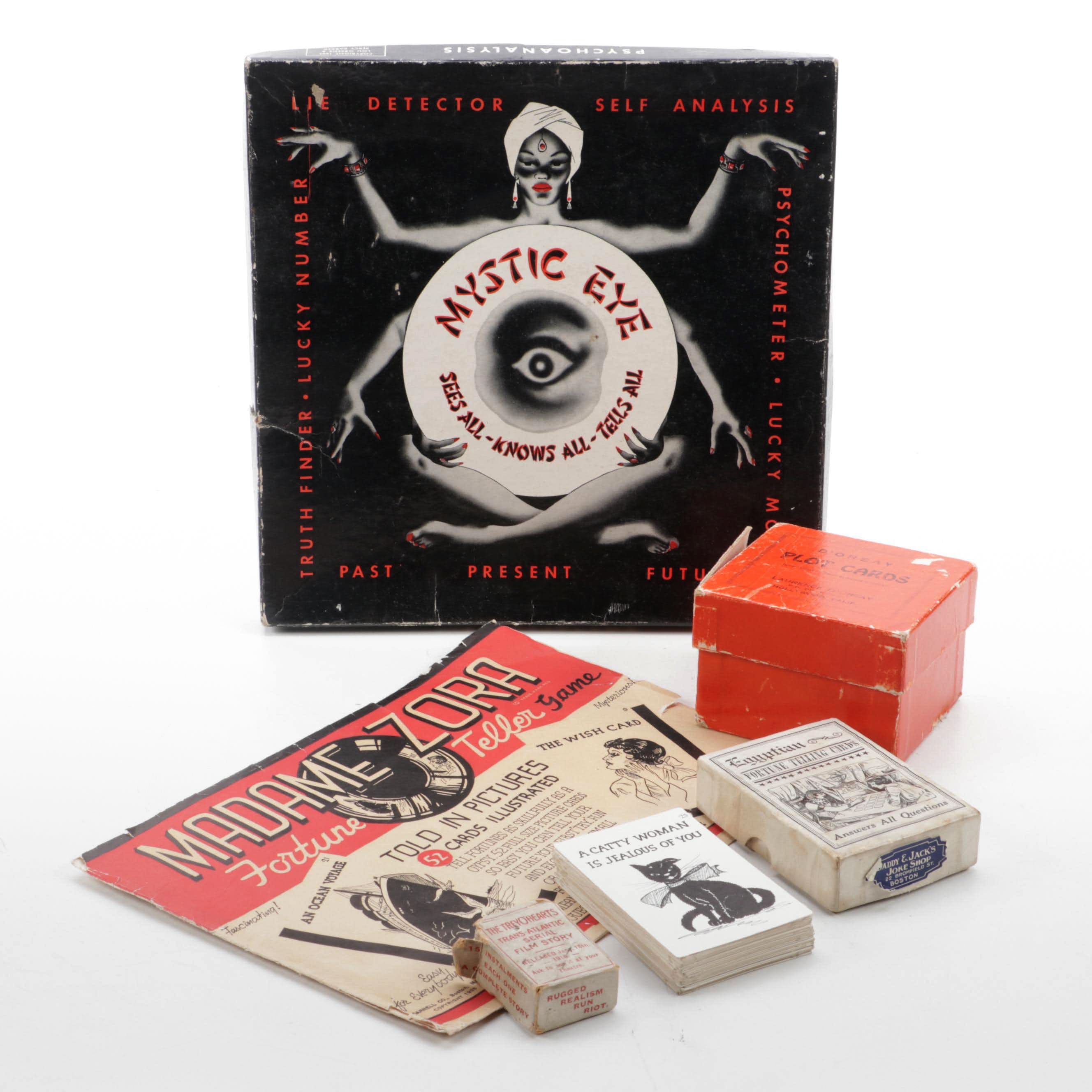 Mister B Ind. "Mystic Eye" Lie Detector Game and Other Fortune and Story Cards