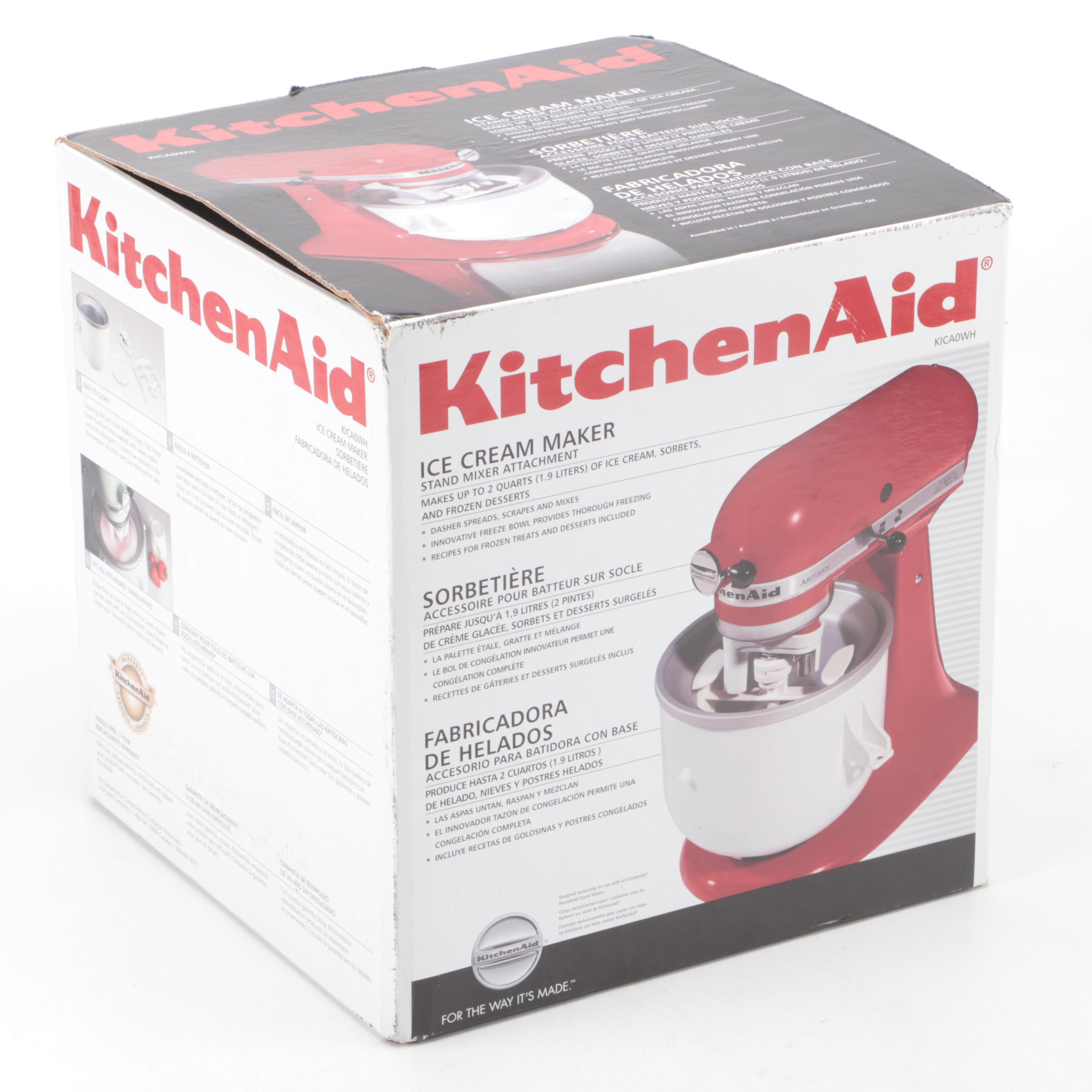 KitchenAid Ice Cream Maker Stand Mixer Attachment EBTH