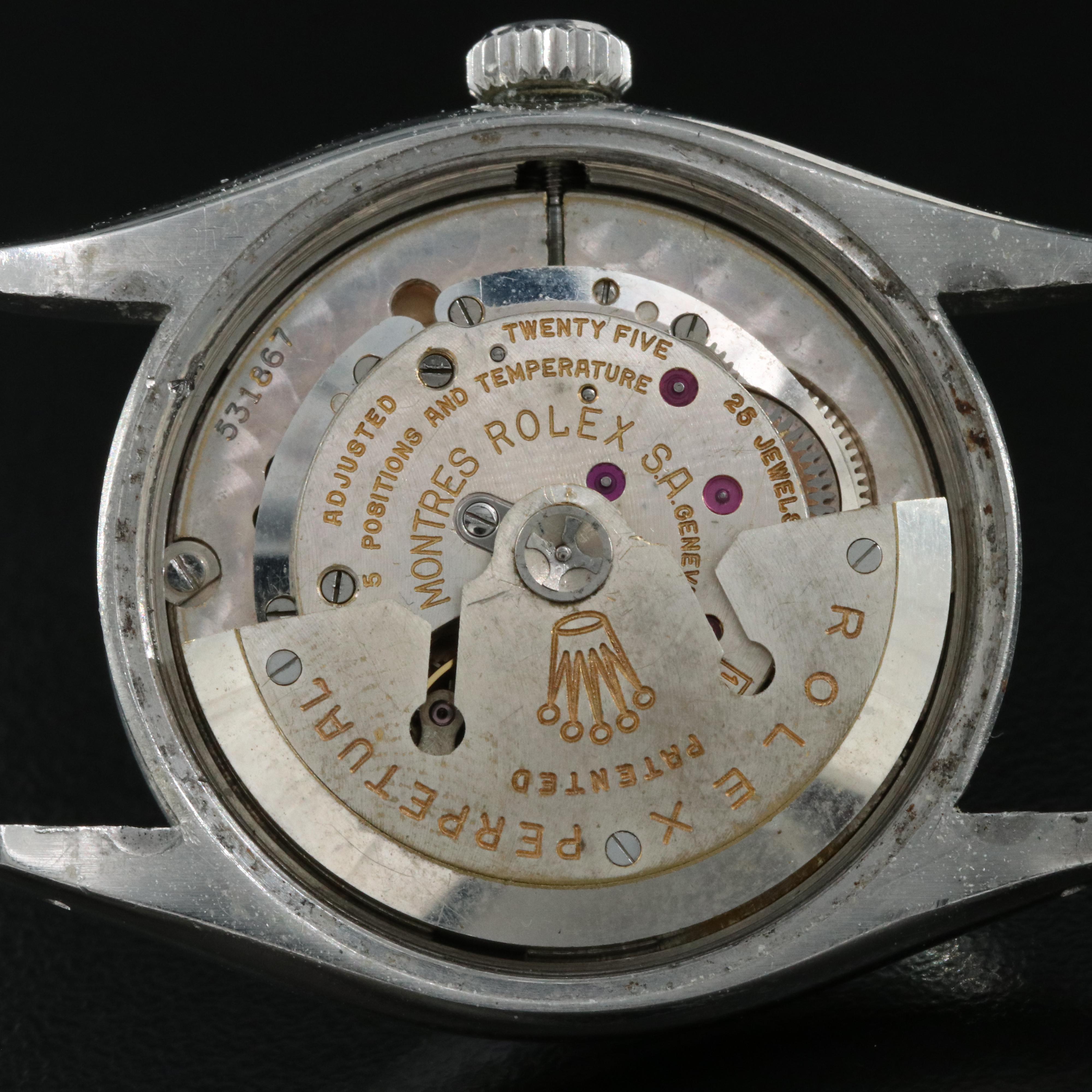 1954 Rolex Honeycomb Dial Oyster Perpetual Watch