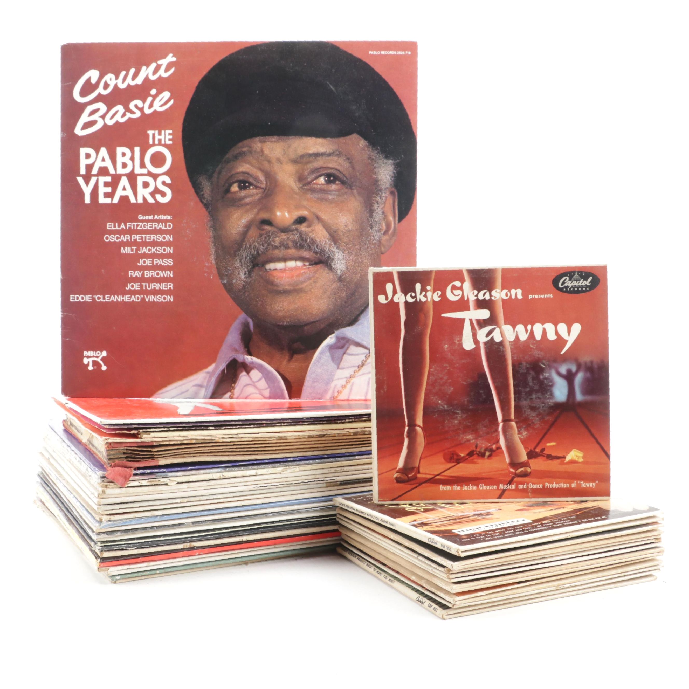 Jackie Gleason,  Billy Eckstine, Roger Williams, and Other Vinyl Record Albums