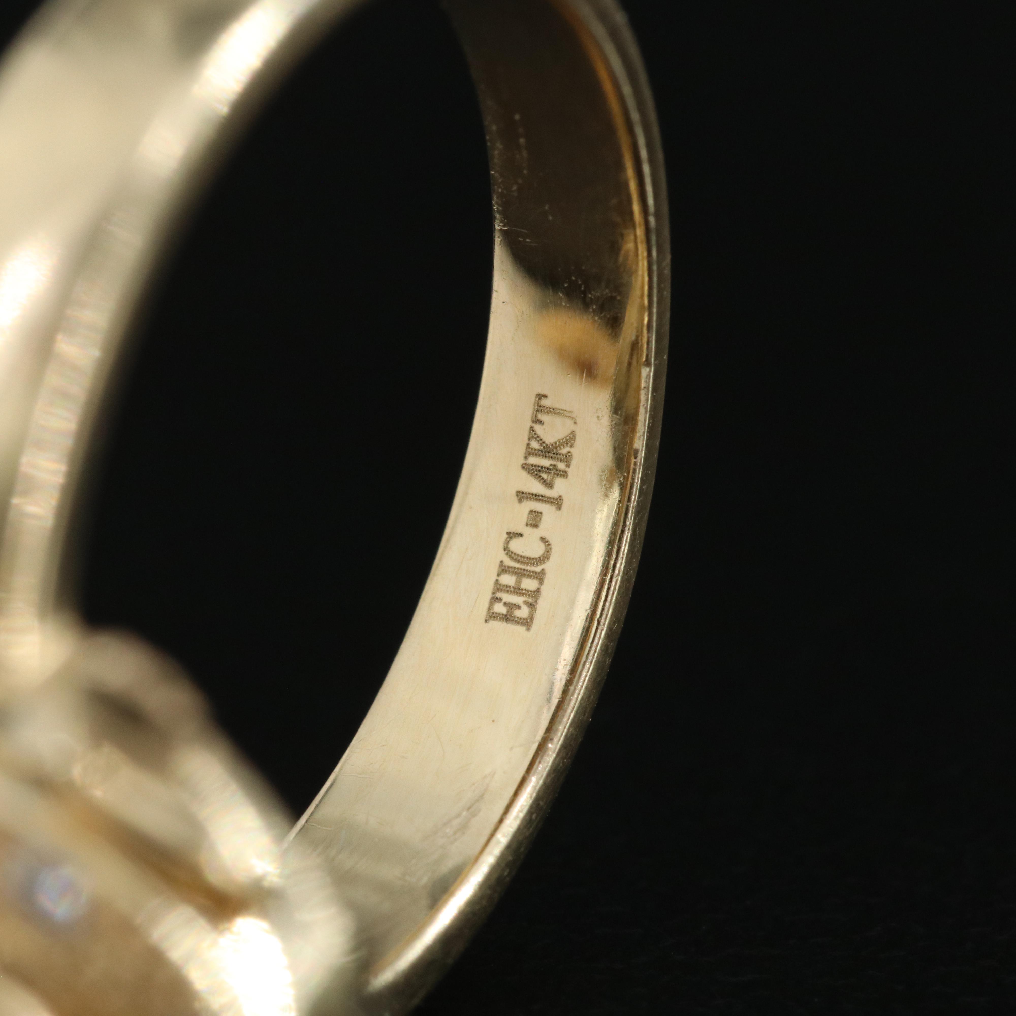 14K Tri-Color Gold Ruby and Cubic Zirconia Articulated Turtle Ring