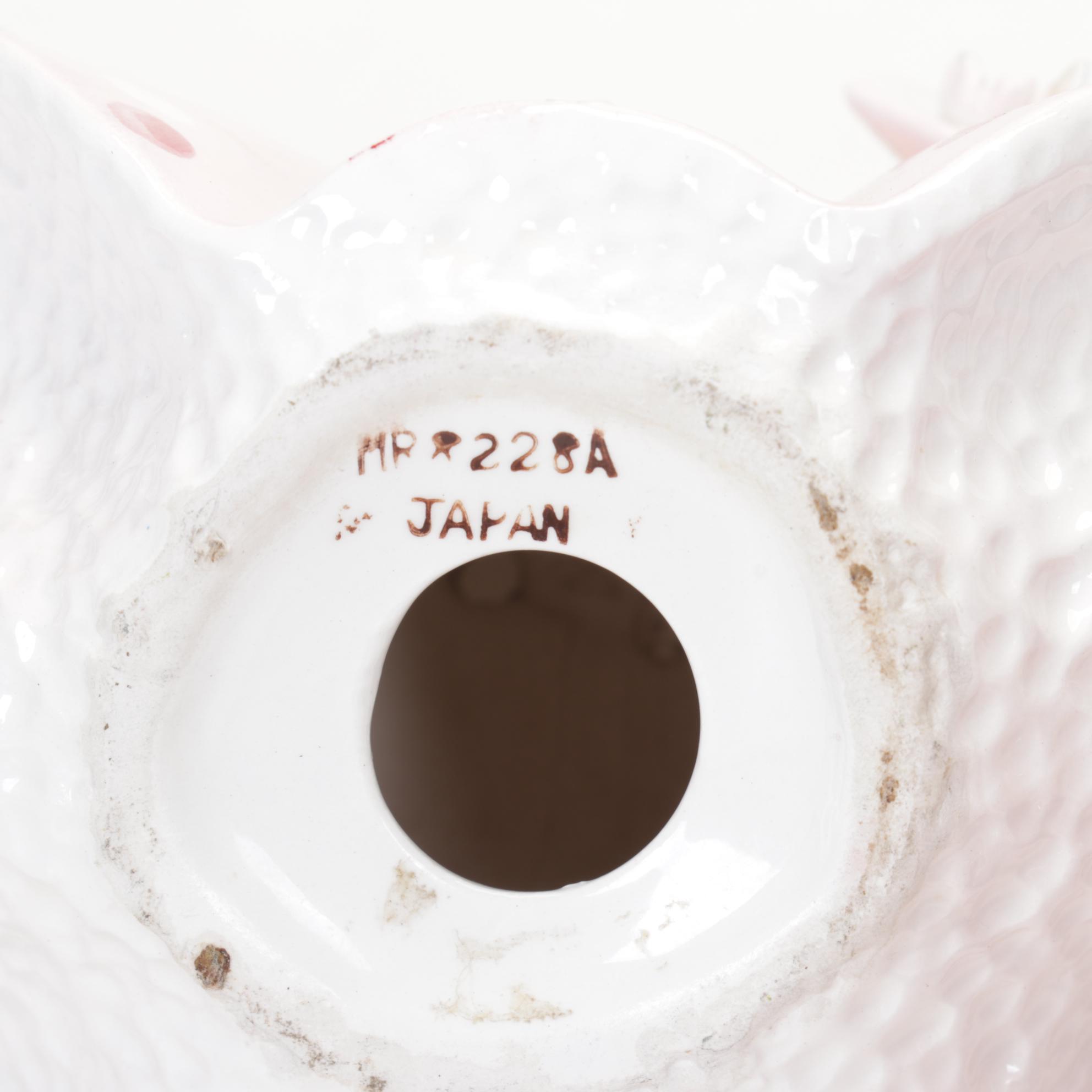 Victorian Style Glass and Metal Lamp, Ceramic Figurines and Porcelain Plates