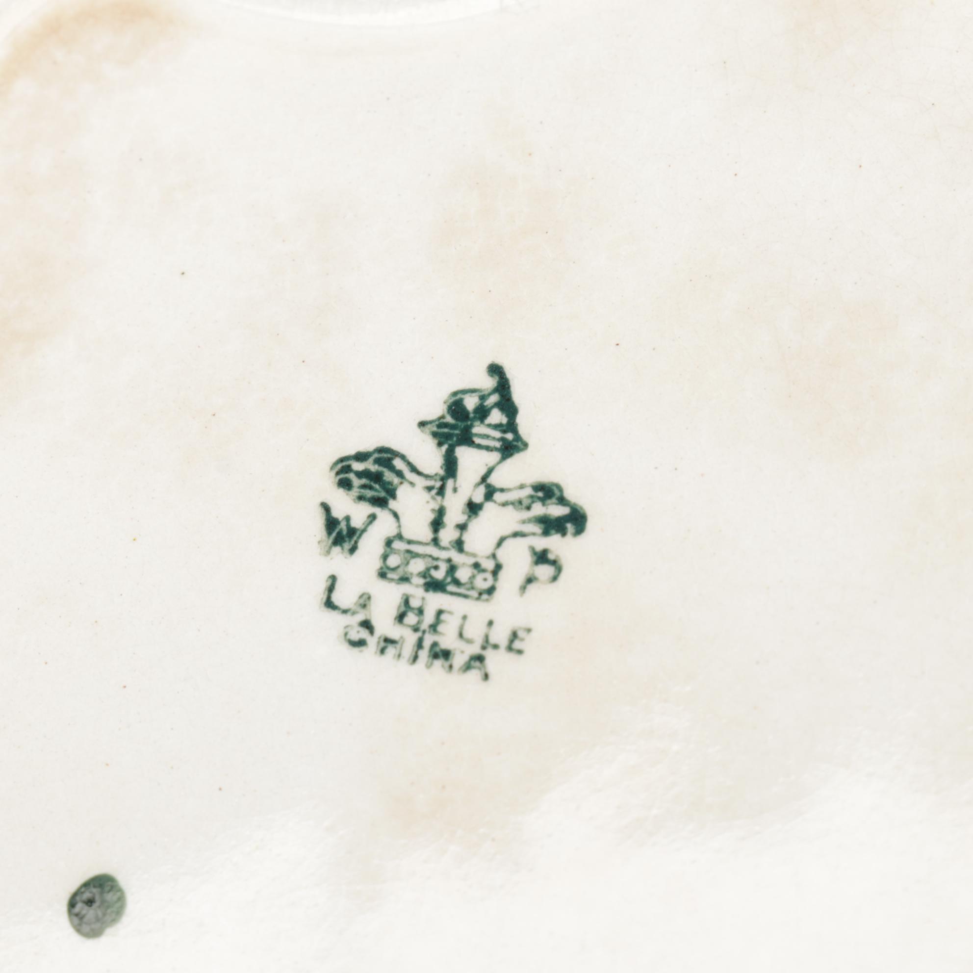 Victorian Style Glass and Metal Lamp, Ceramic Figurines and Porcelain Plates