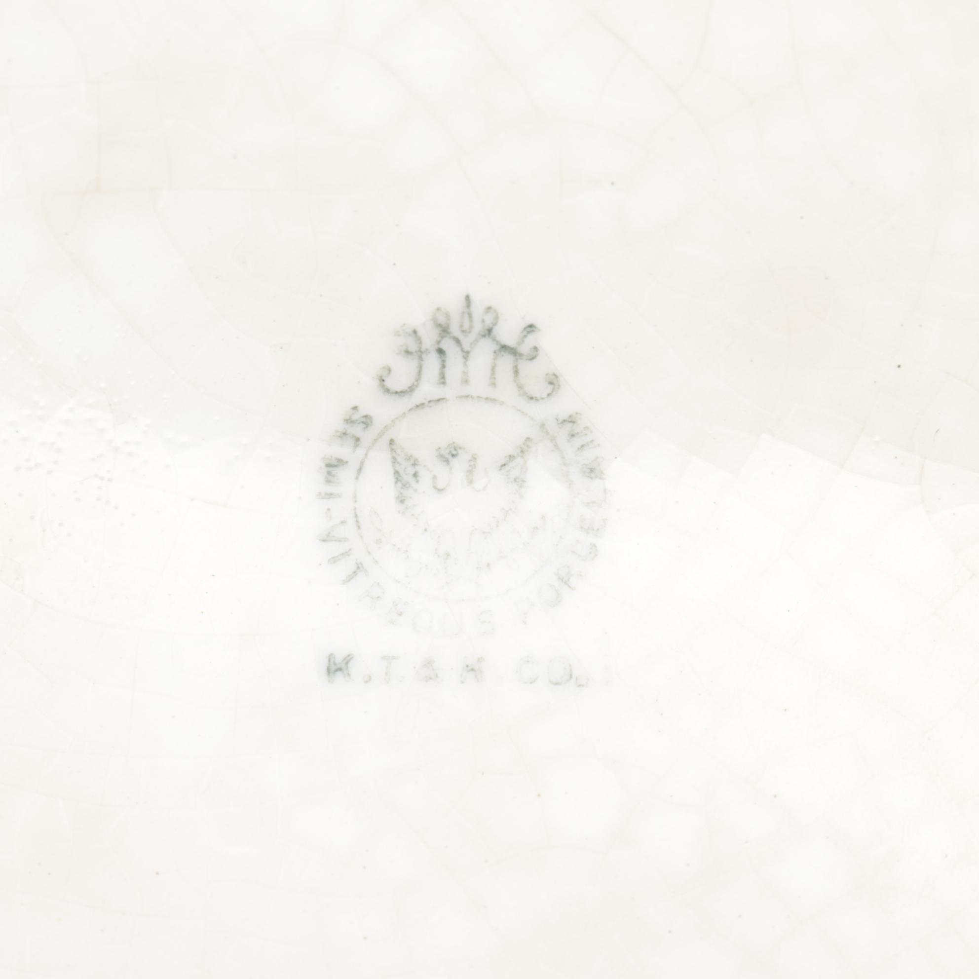 Victorian Style Glass and Metal Lamp, Ceramic Figurines and Porcelain Plates