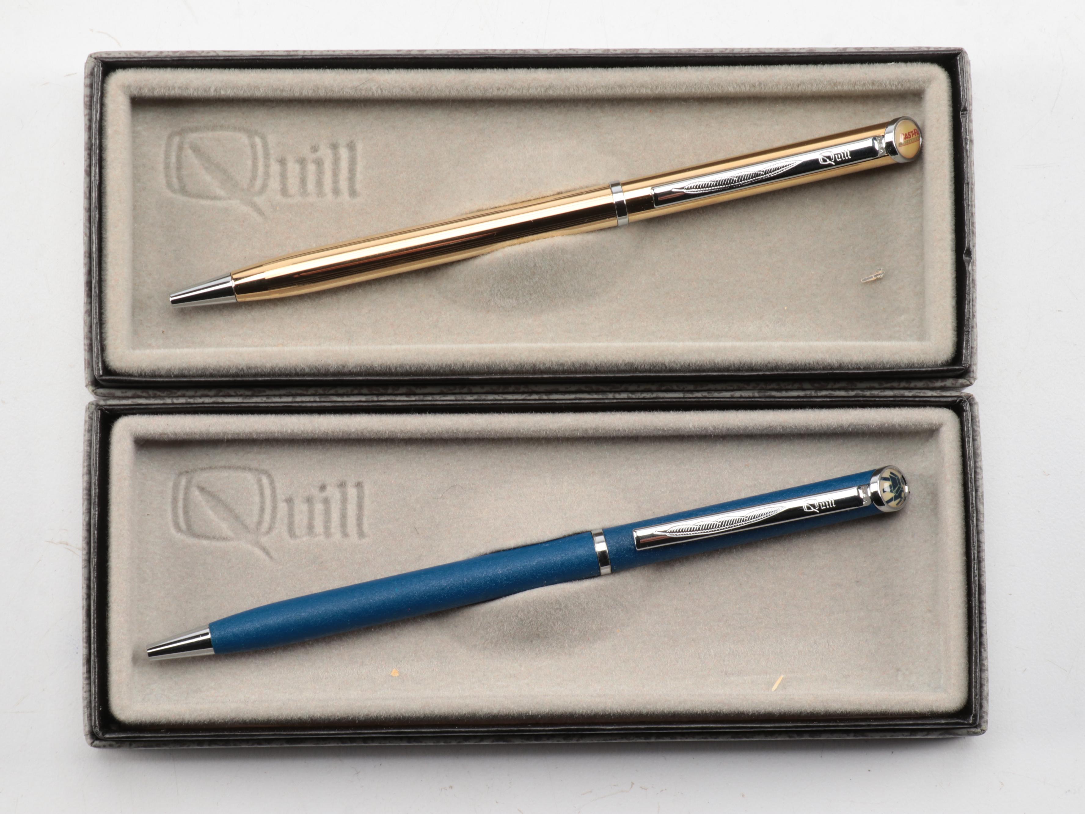 Sheaffer Plastic Fountain Pen and Wood Pen Holder with More Pens