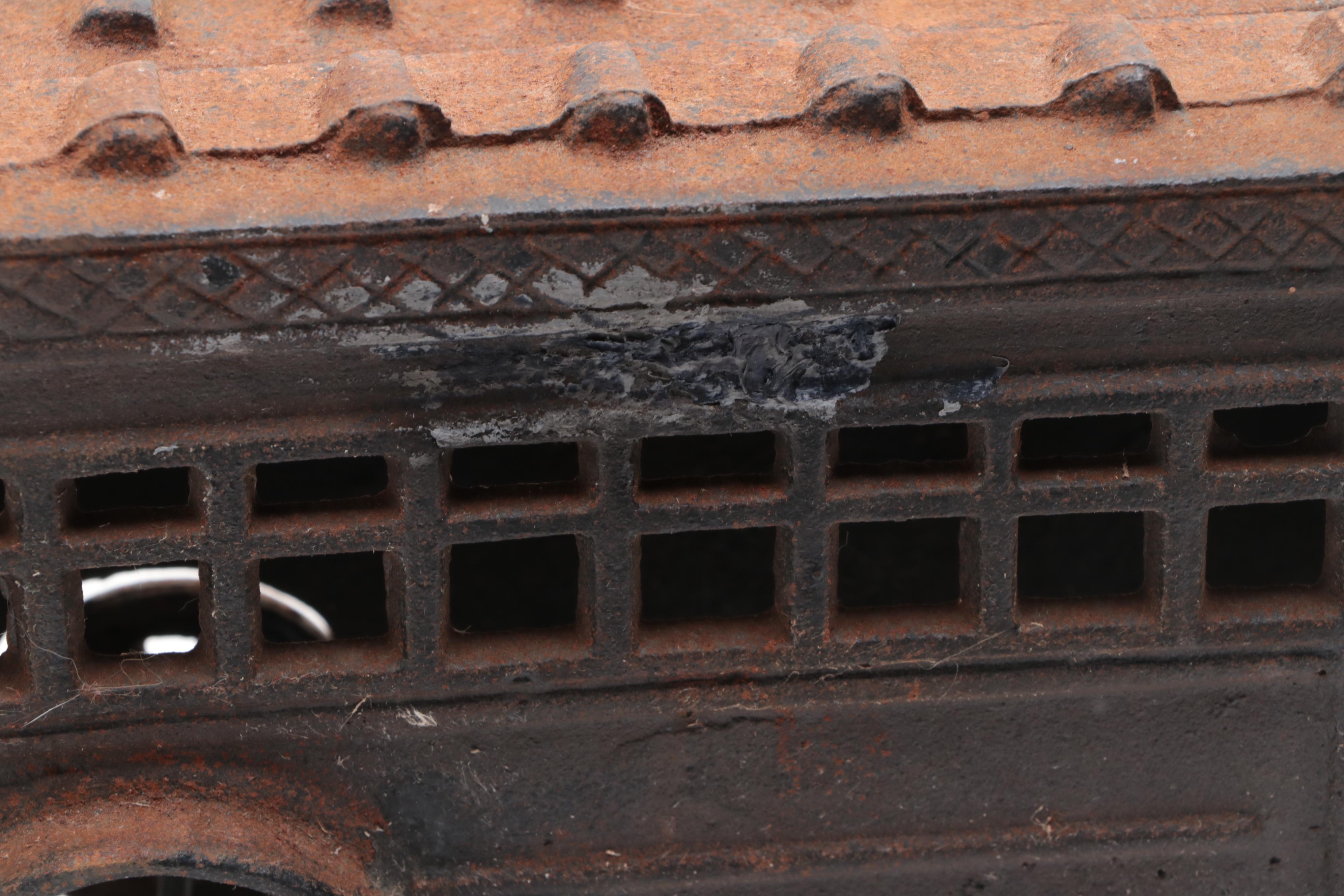Cast Iron Toy Bus and Car, Early 20th Century