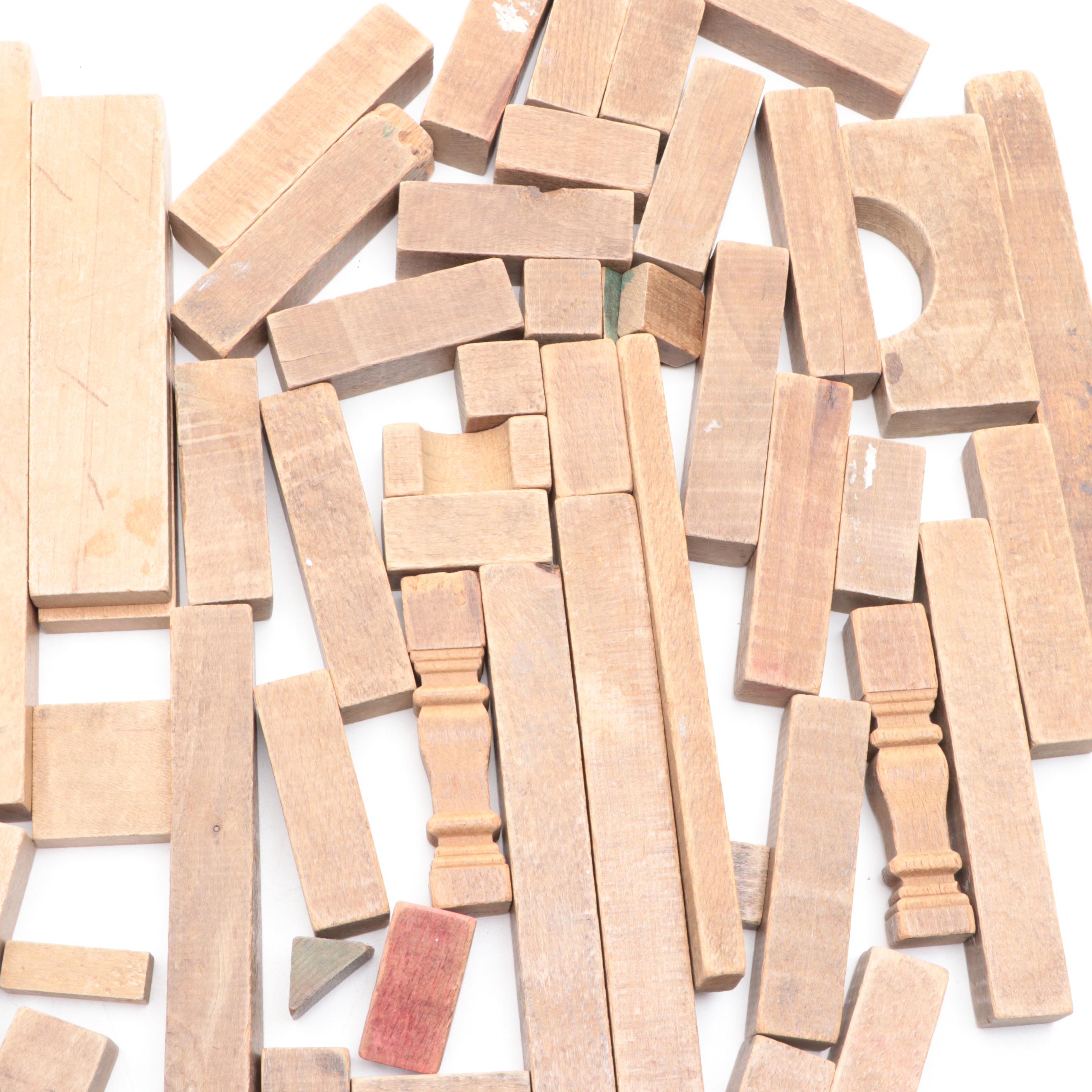 German Wooden Toy Blocks and Cars