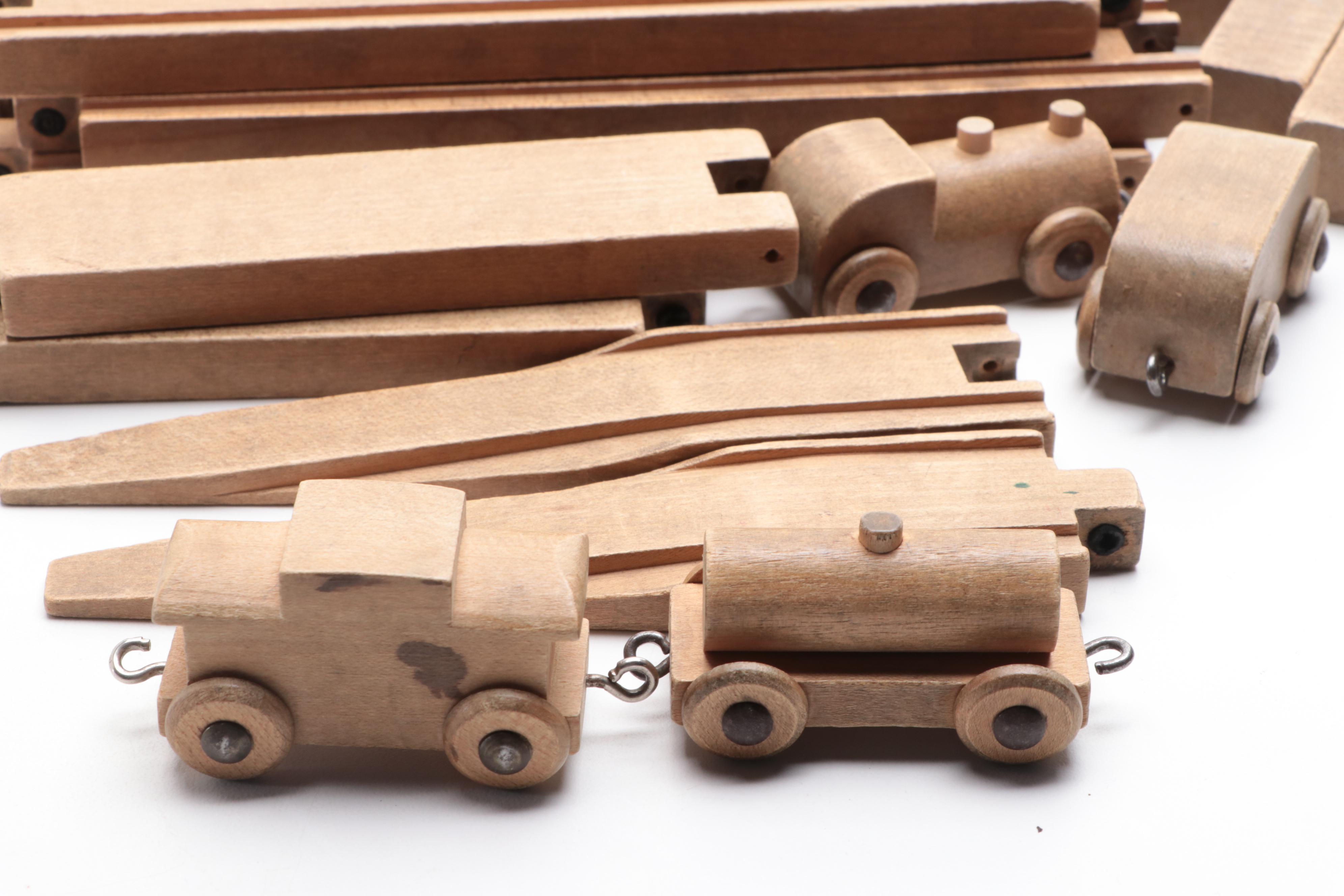 German Wooden Toy Blocks and Cars