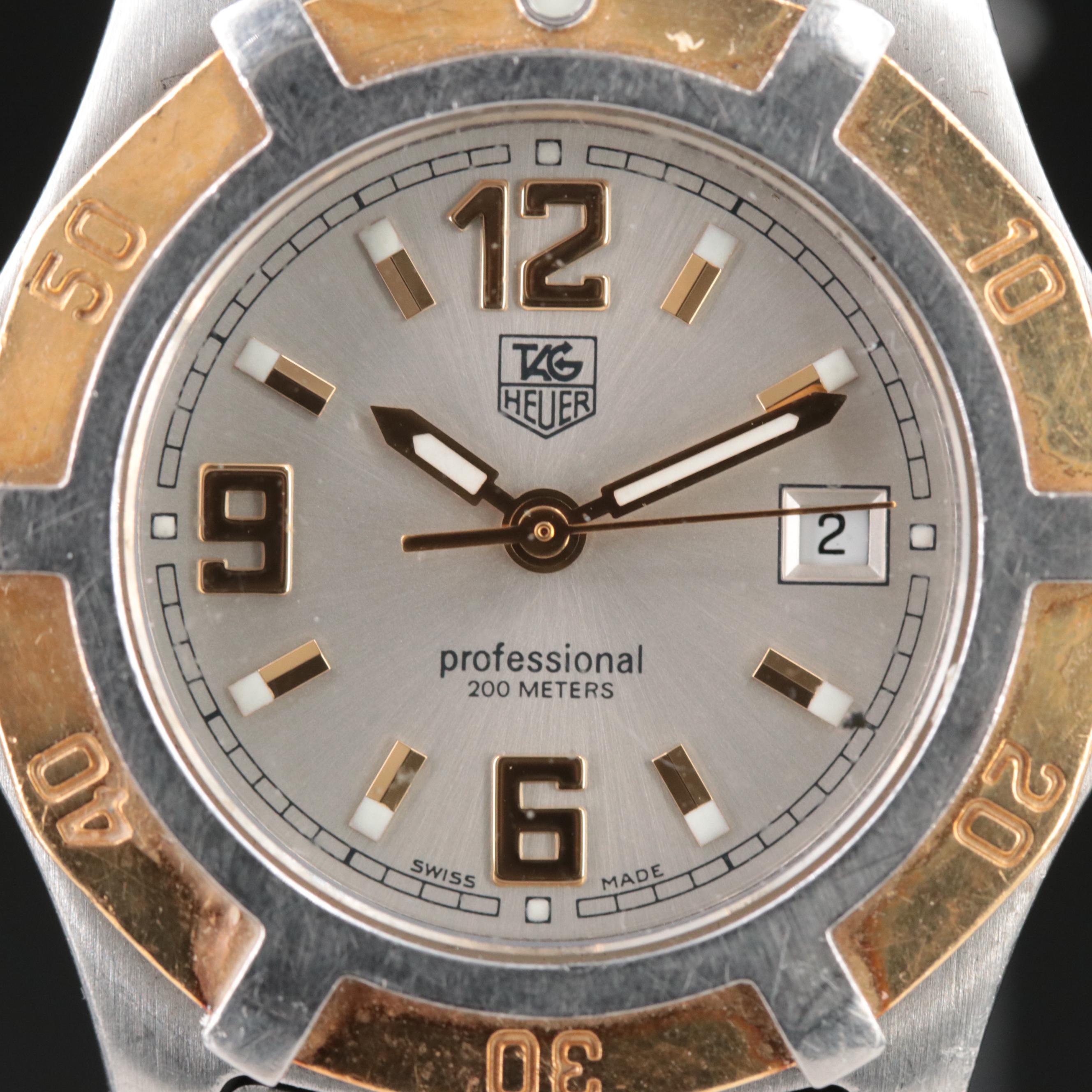 TAG Heuer 18K and Stainless Steel Quartz Watch