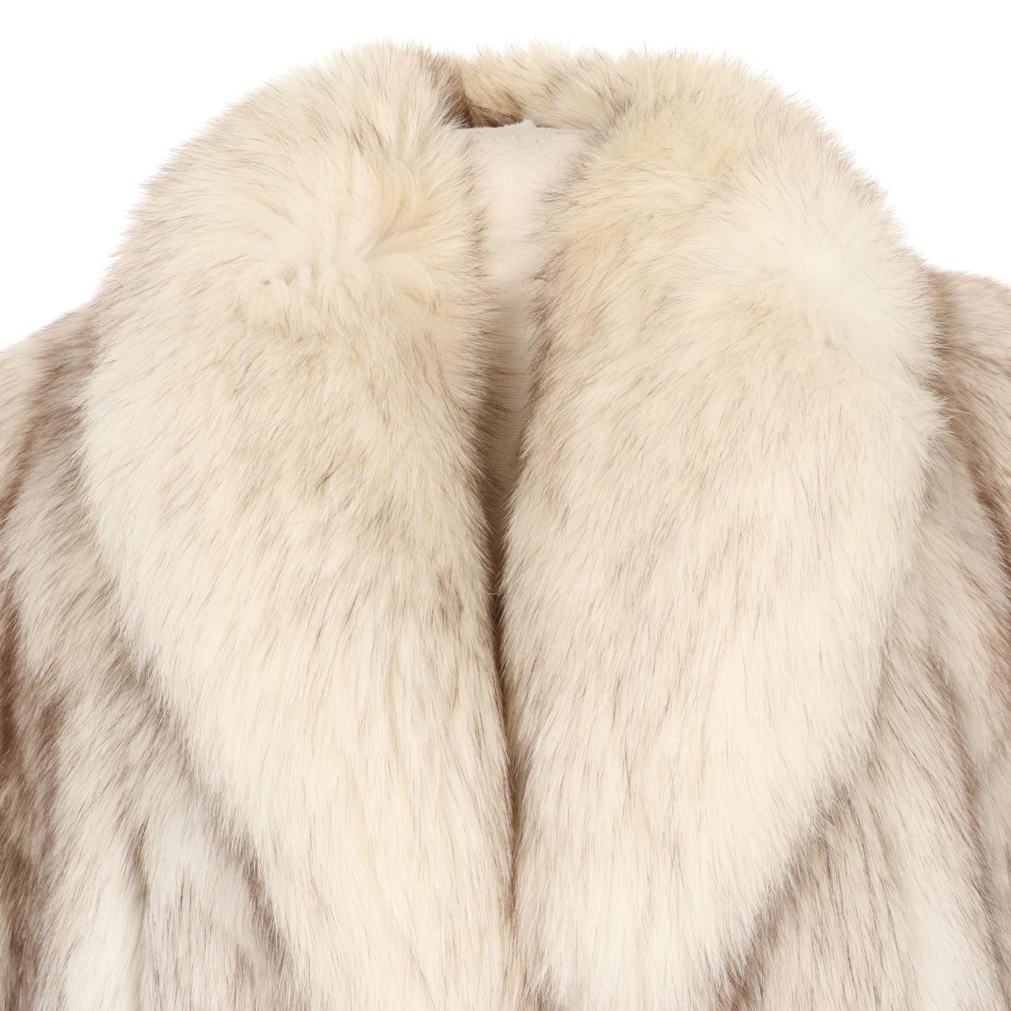 Adolfo Blue Fox Fur Jacket