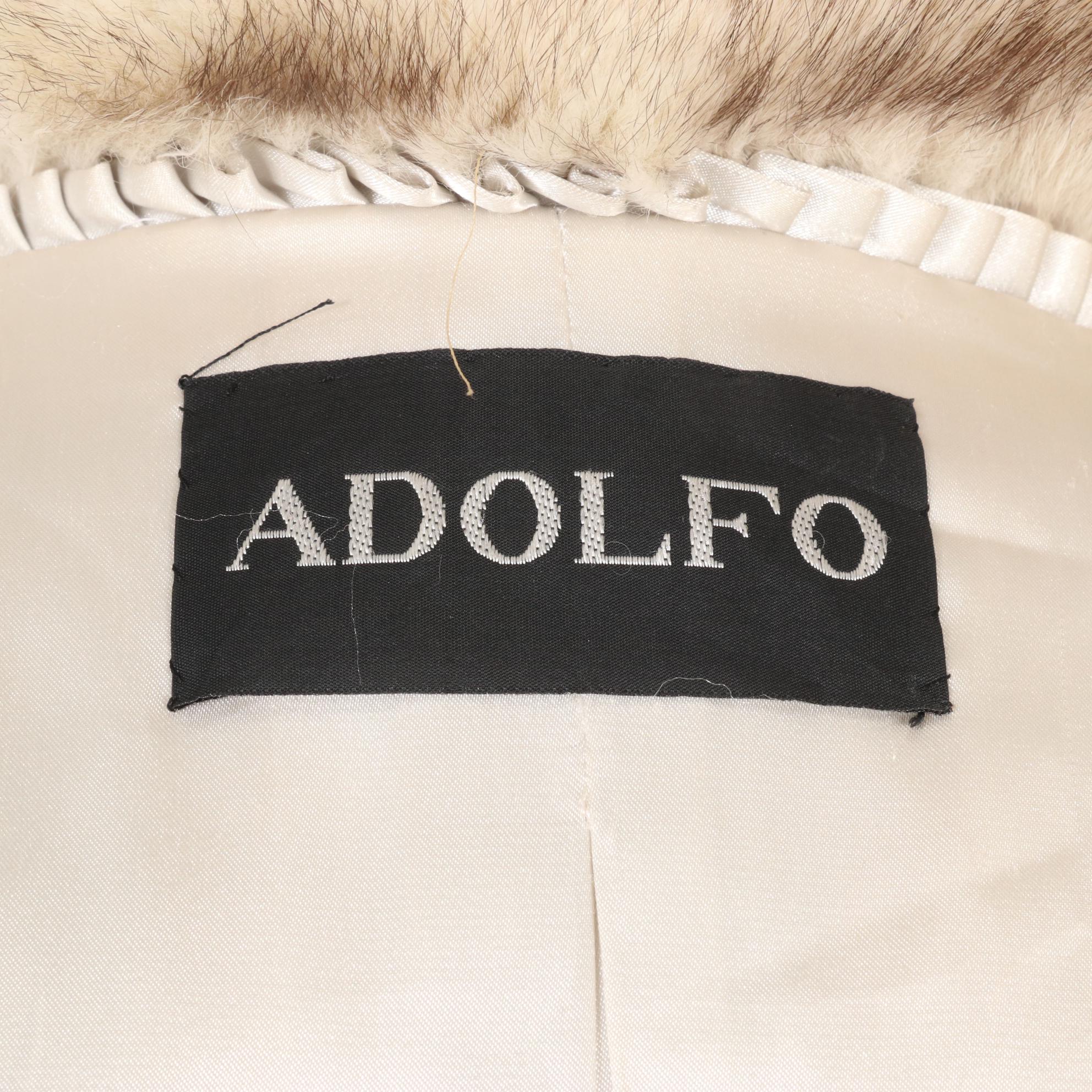 Adolfo Blue Fox Fur Jacket