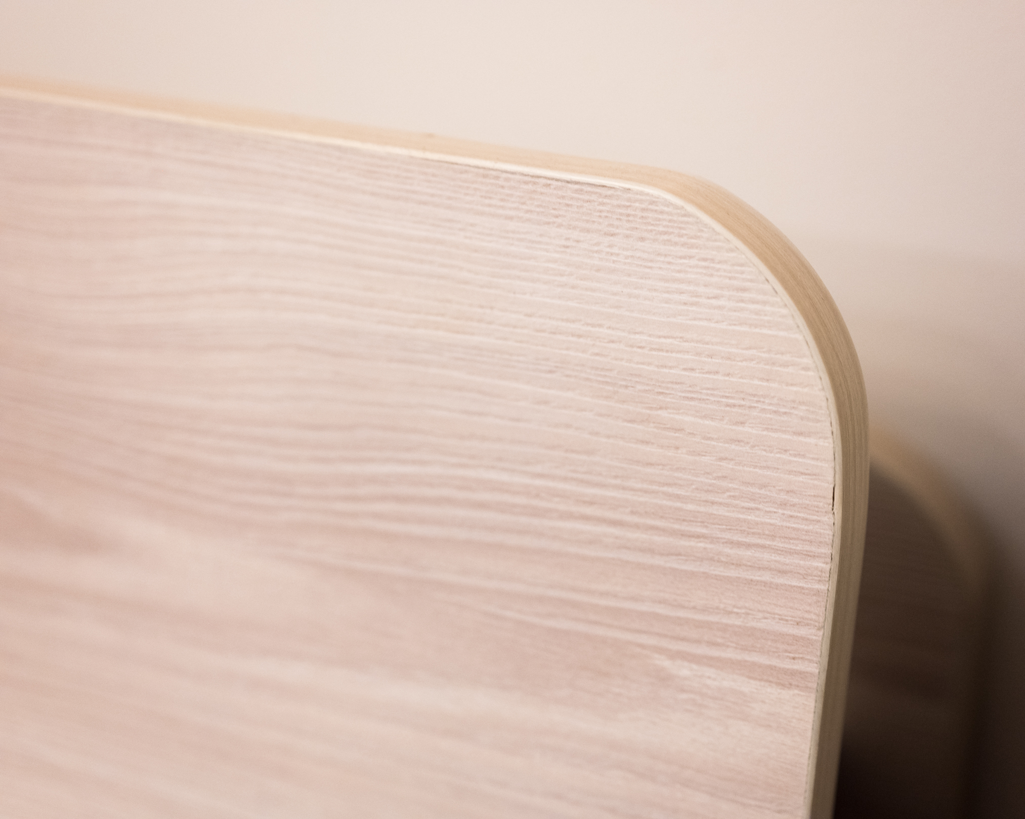 Grained Laminate Queen Platform Bed