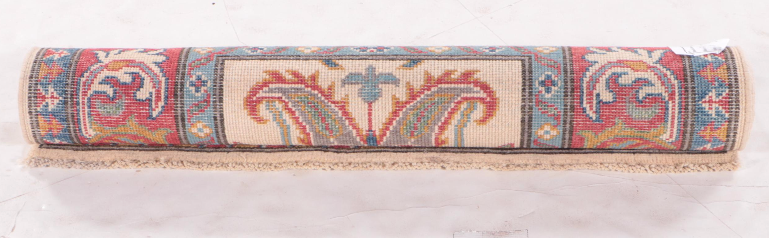 2'8 x 4'3 Hand-Knotted Afghan Kazak Accent Rug