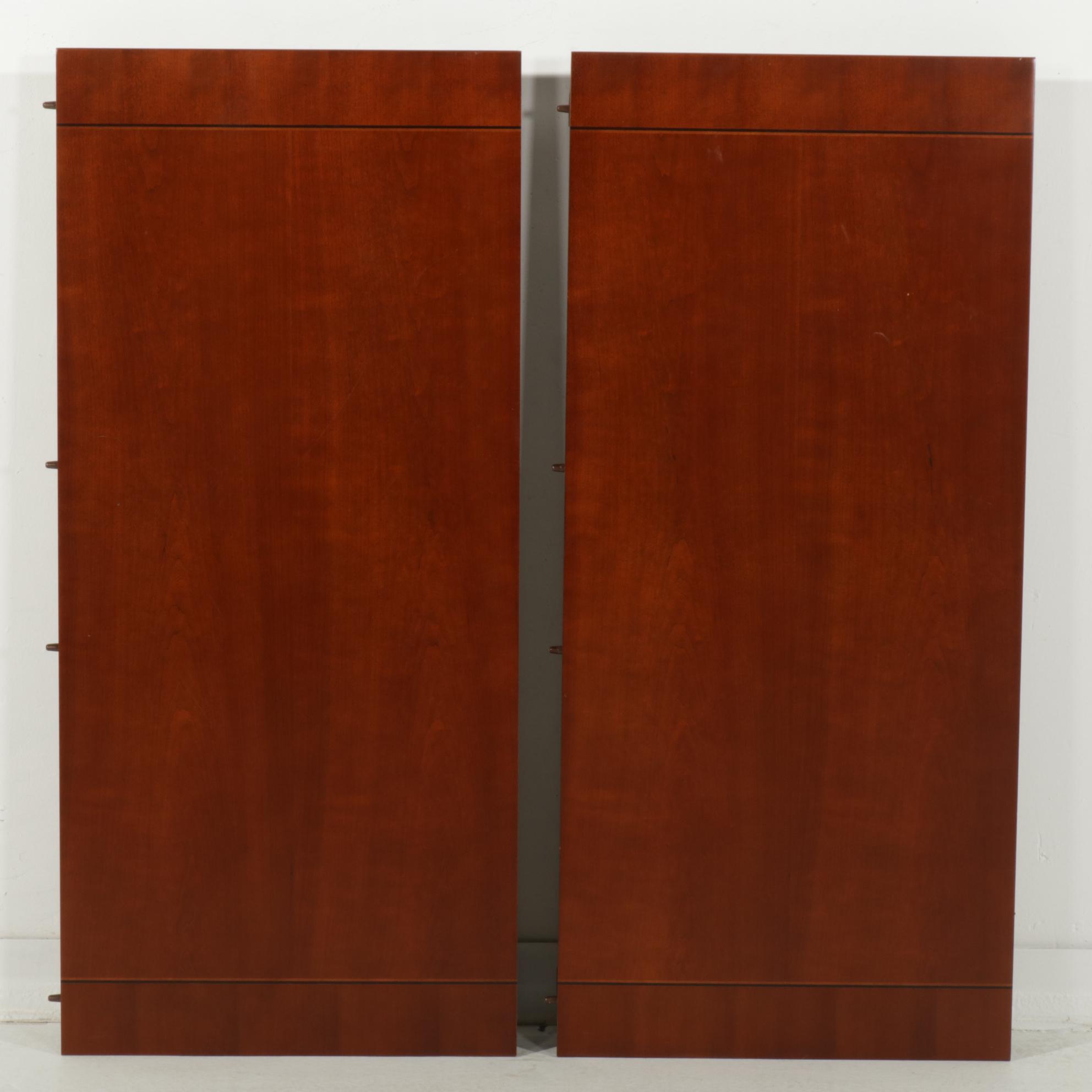 Thomasville Cherrywood-Finished Hardwood Extension Dining Table with Ten Chairs