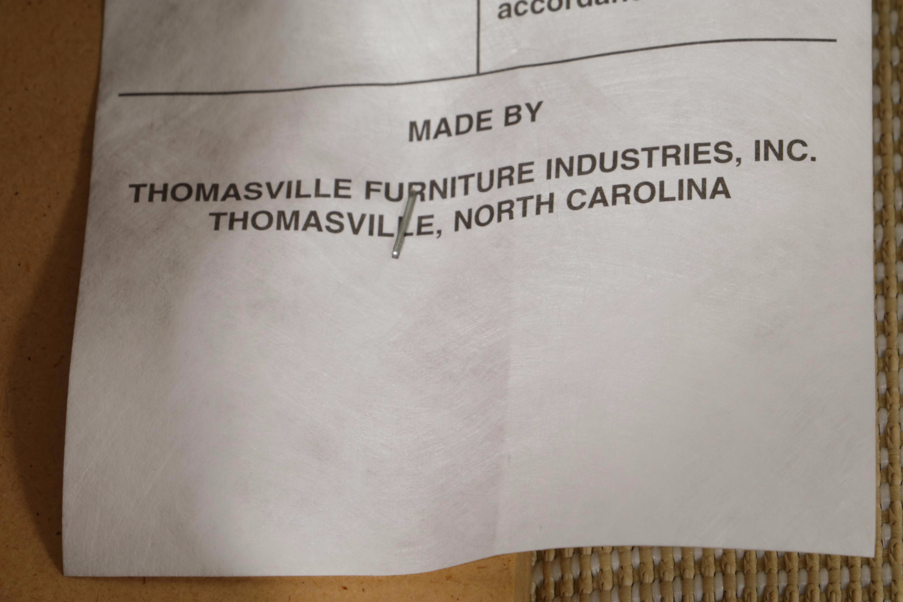 Thomasville Cherrywood-Finished Hardwood Extension Dining Table with Ten Chairs