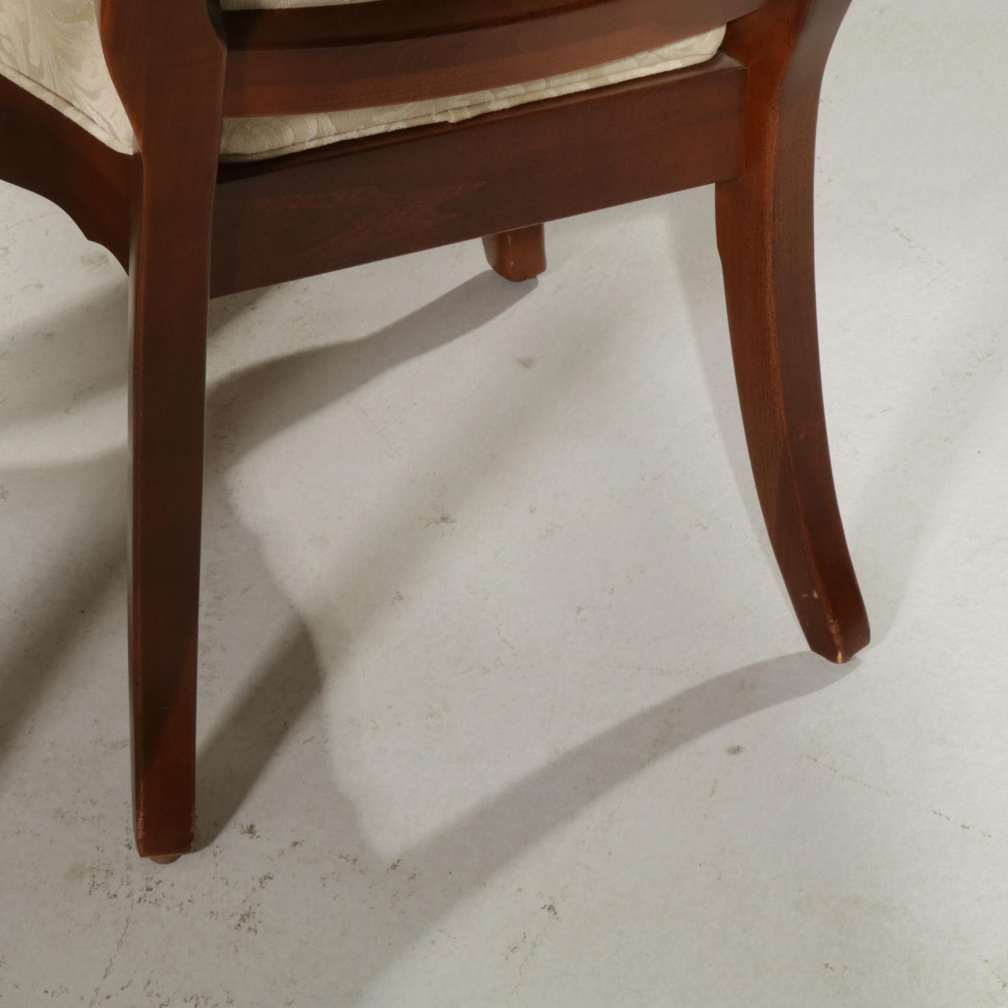 Thomasville Cherrywood-Finished Hardwood Extension Dining Table with Ten Chairs