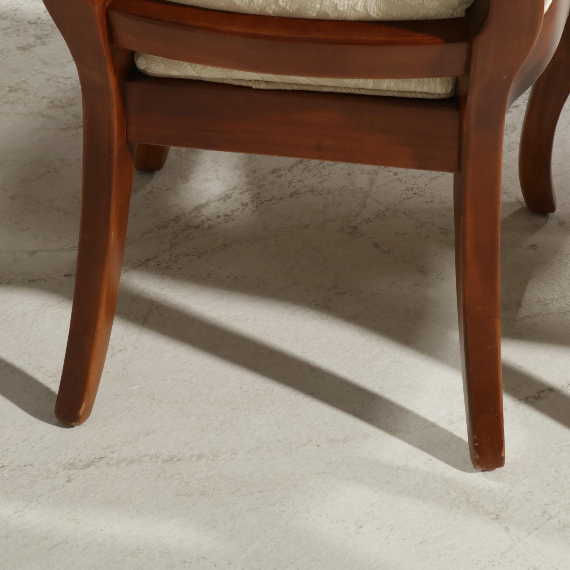 Thomasville Cherrywood-Finished Hardwood Extension Dining Table with Ten Chairs