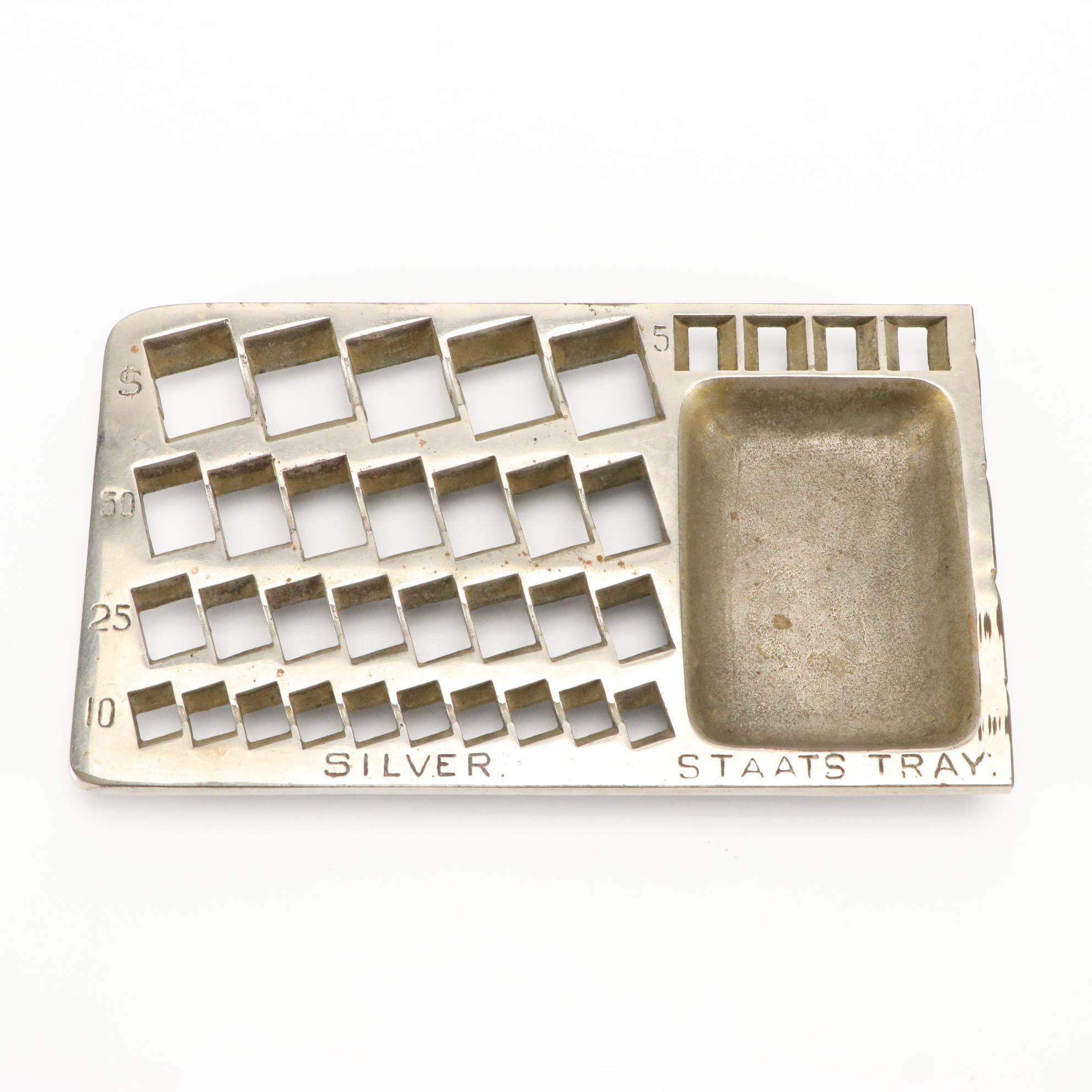 Abbott Coin Counter Machine with Metal Silver Staarts Tray