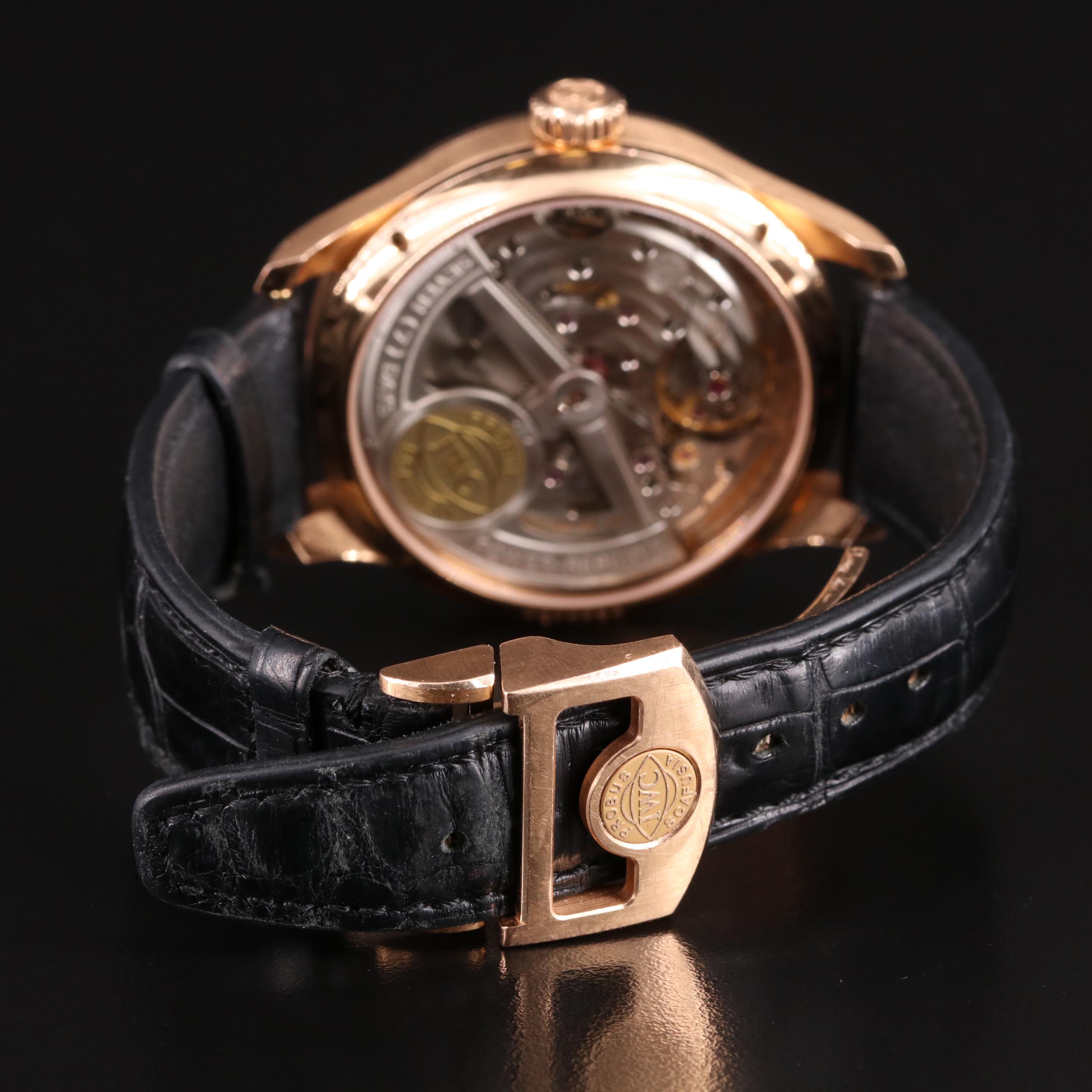 18K IWC Portugueser Perpetual Calendar Moonphase Automatic Watch