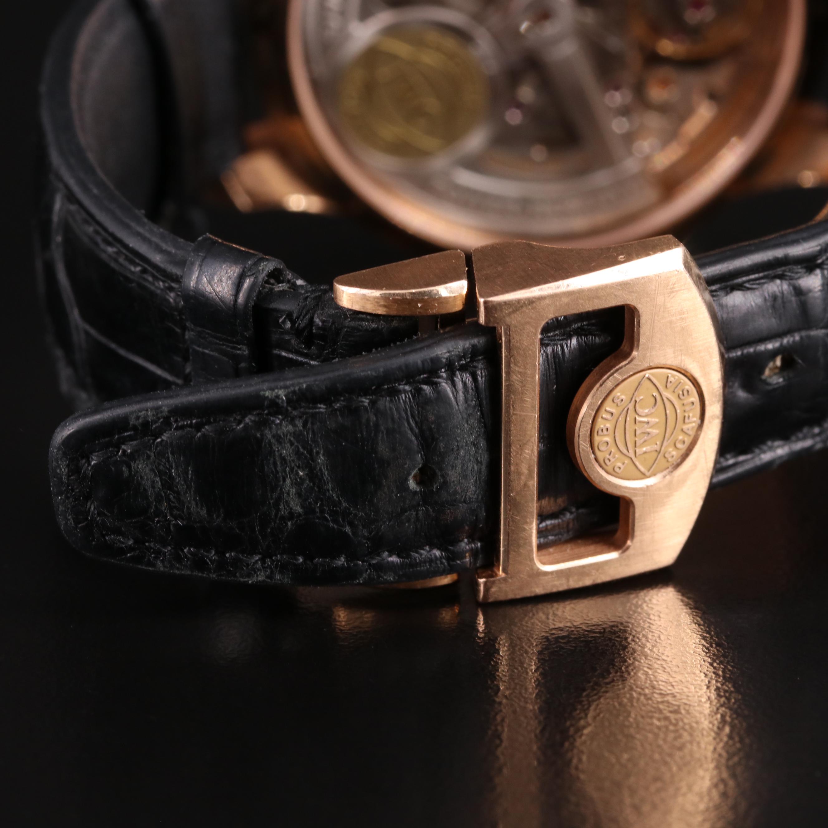 18K IWC Portugueser Perpetual Calendar Moonphase Automatic Watch