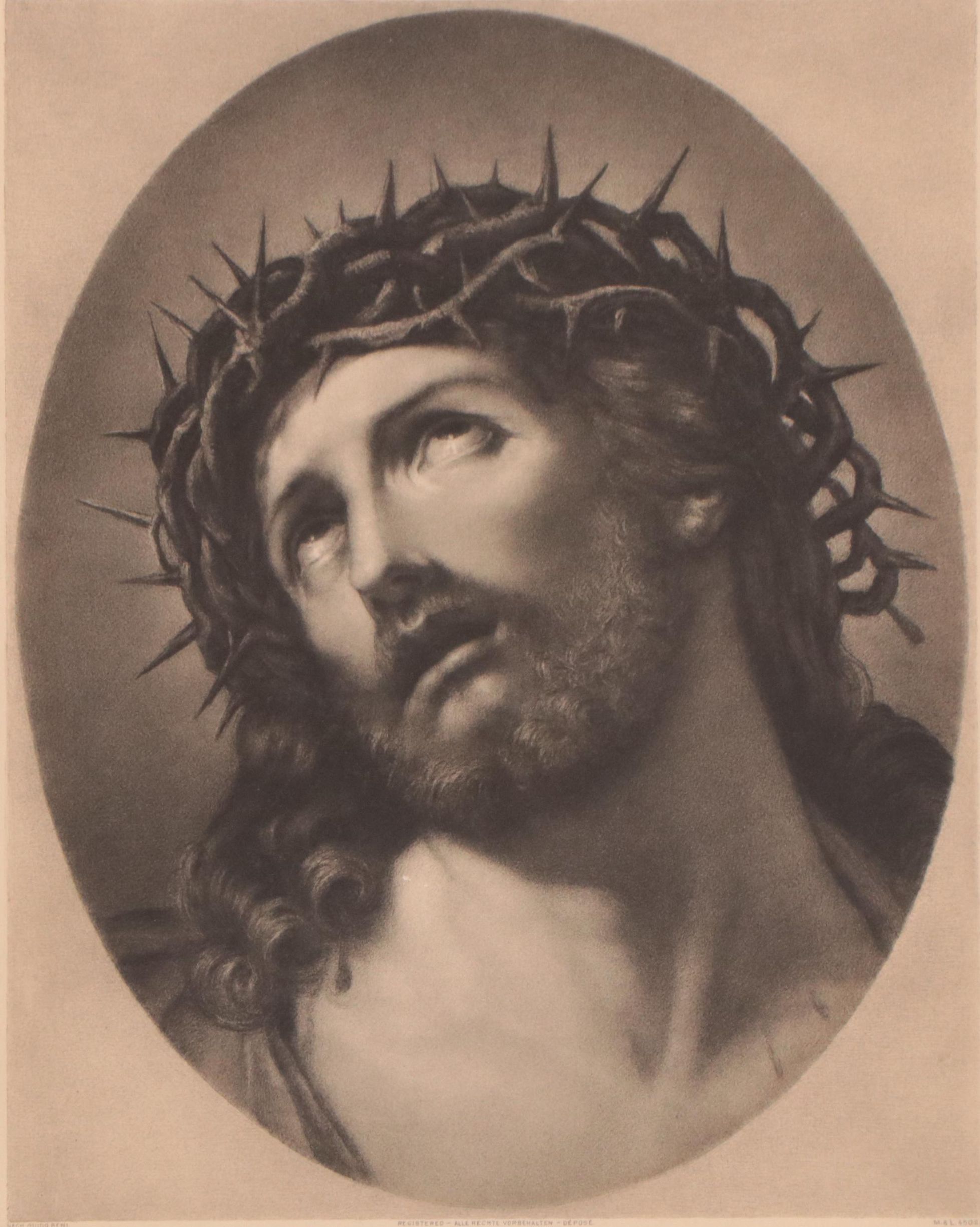 "Ecce Homo" Photogravure After Guido Reni