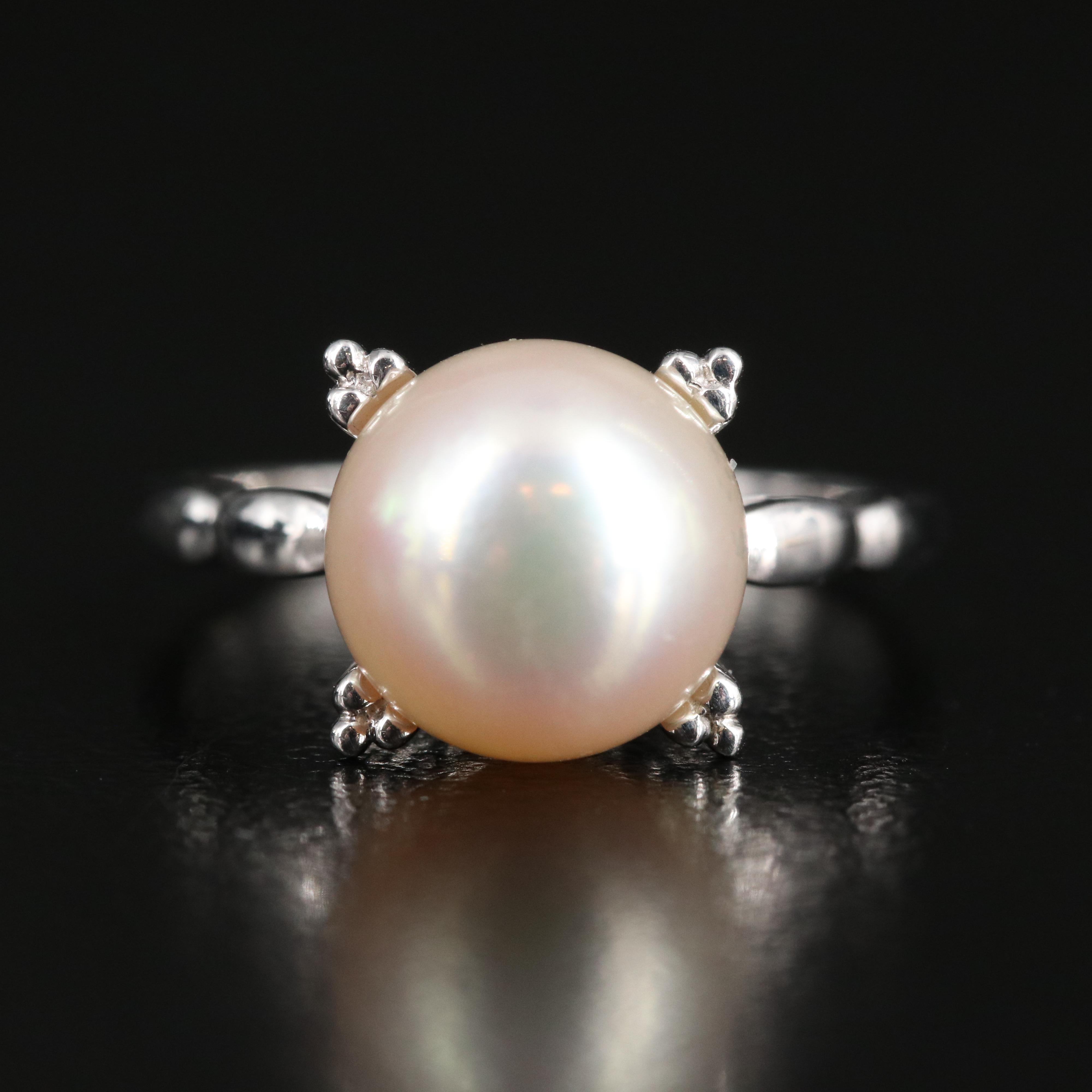 Mikimoto Platinum Pearl Ring