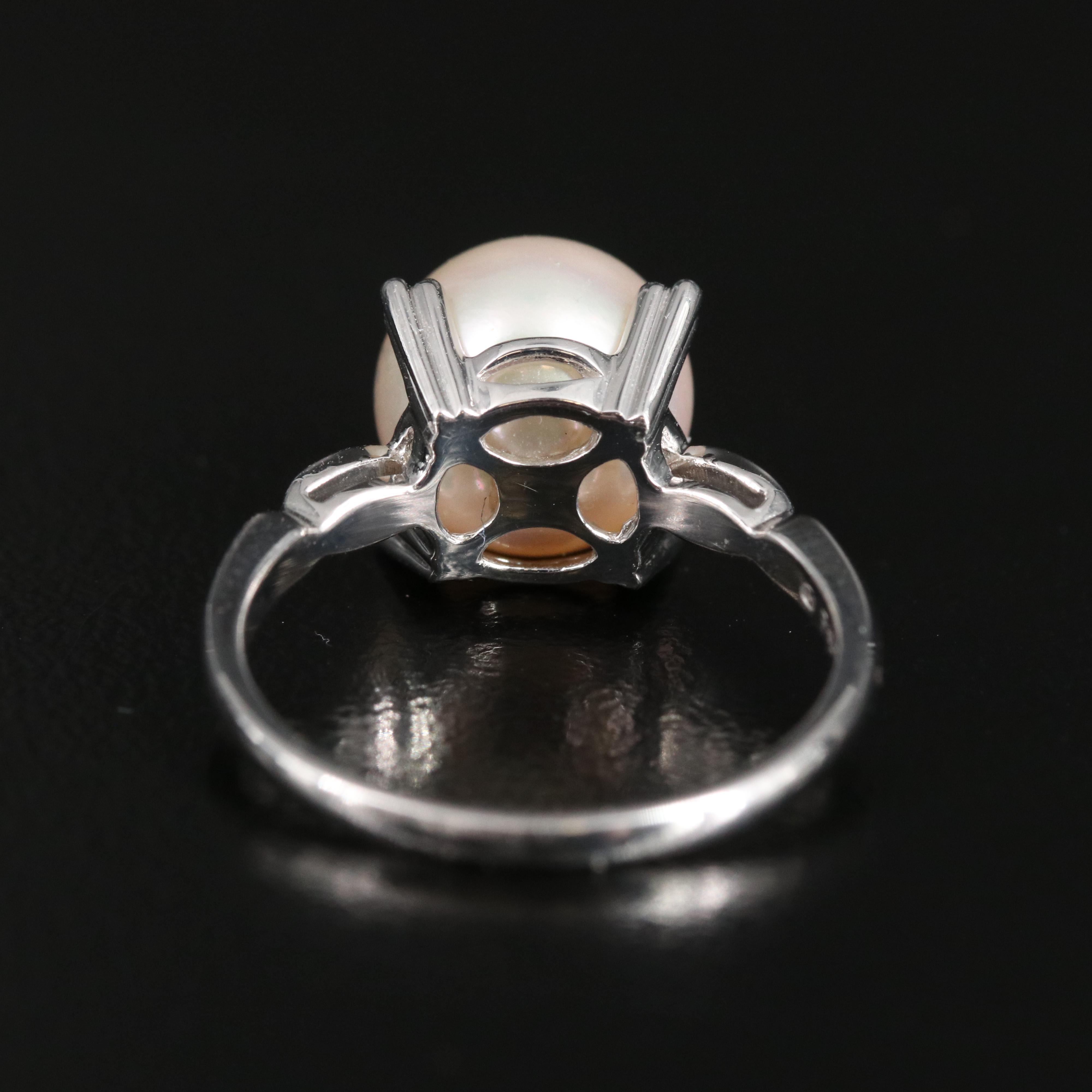 Mikimoto Platinum Pearl Ring