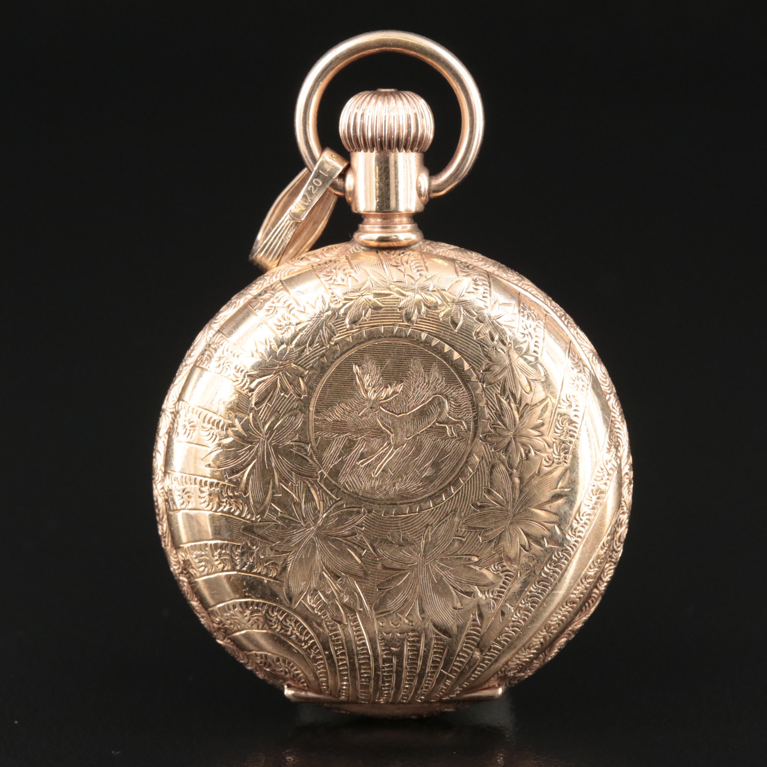 1899 Elgin Gold-Filled Hunting Case Pocket Watch