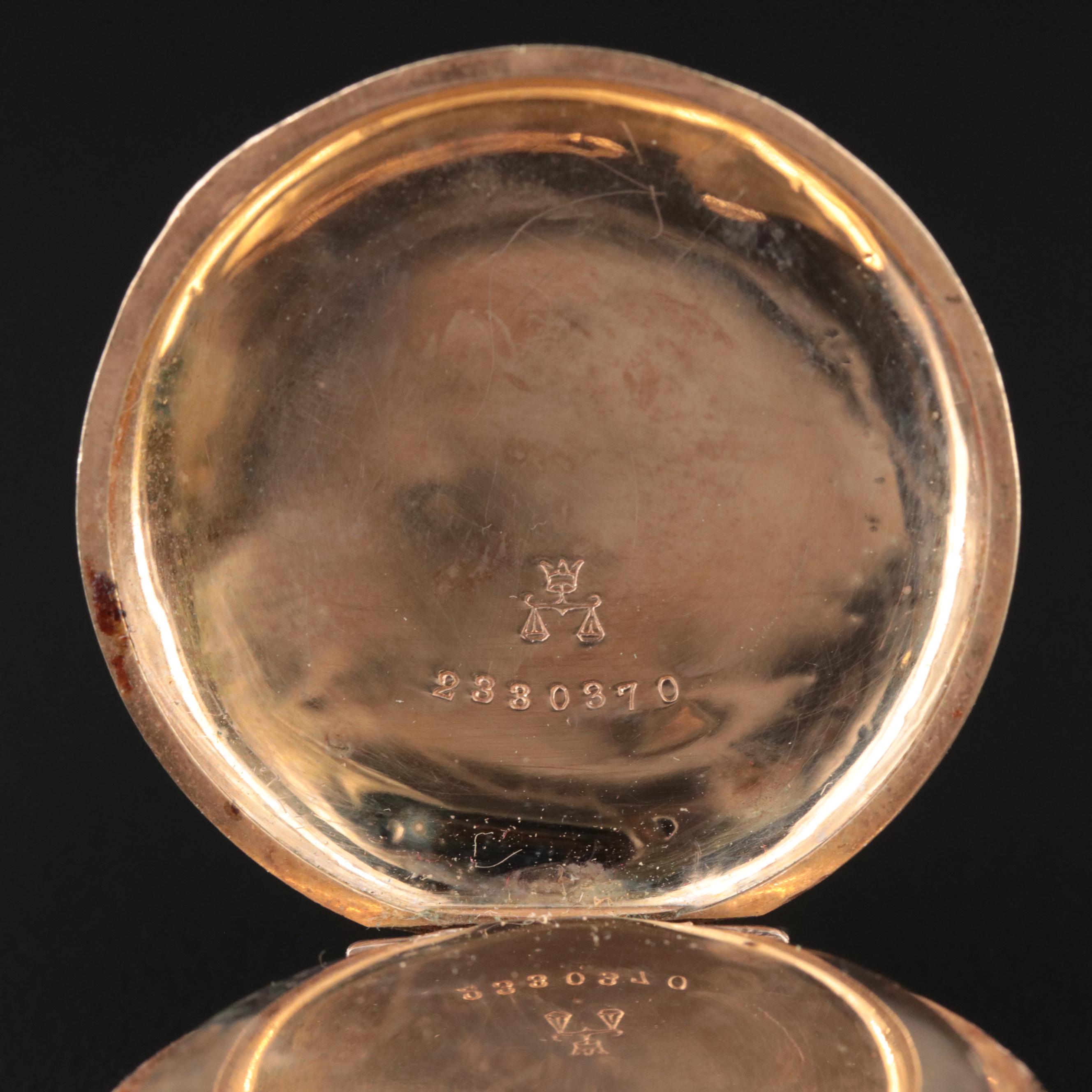 1899 Elgin Gold-Filled Hunting Case Pocket Watch