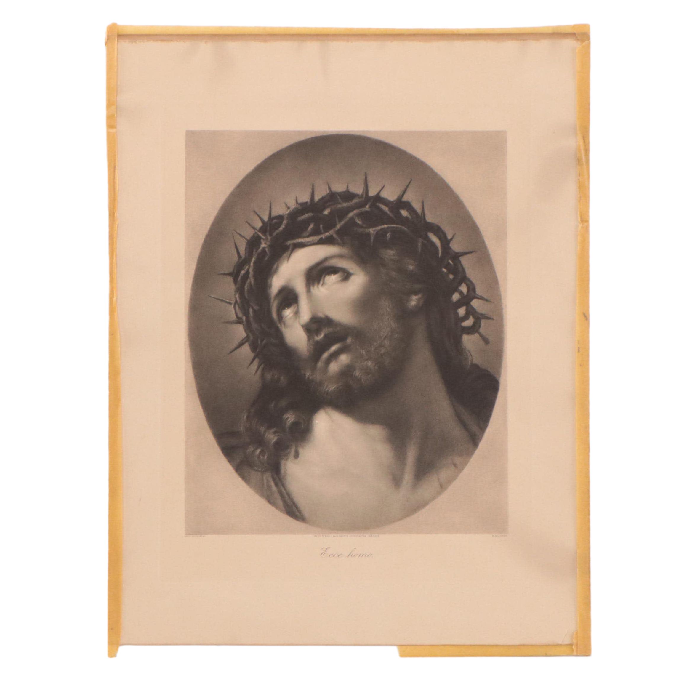 "Ecce Homo" Photogravure After Guido Reni
