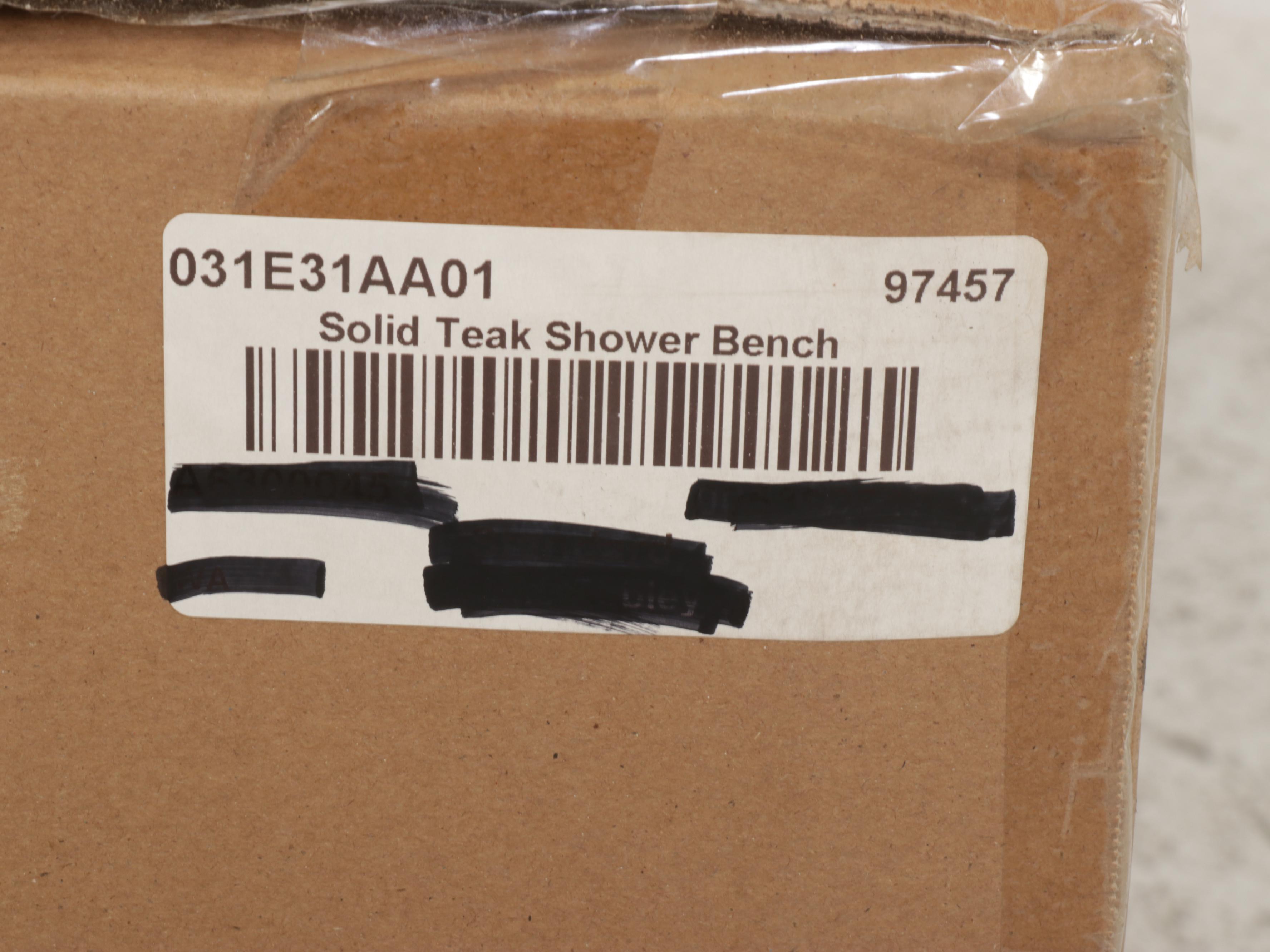 Solid Teak Shower Bench