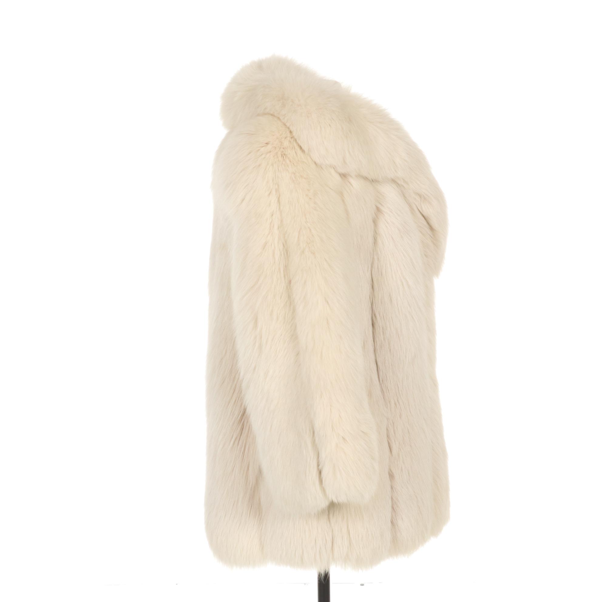 Wheat Colored Fox Fur Jacket