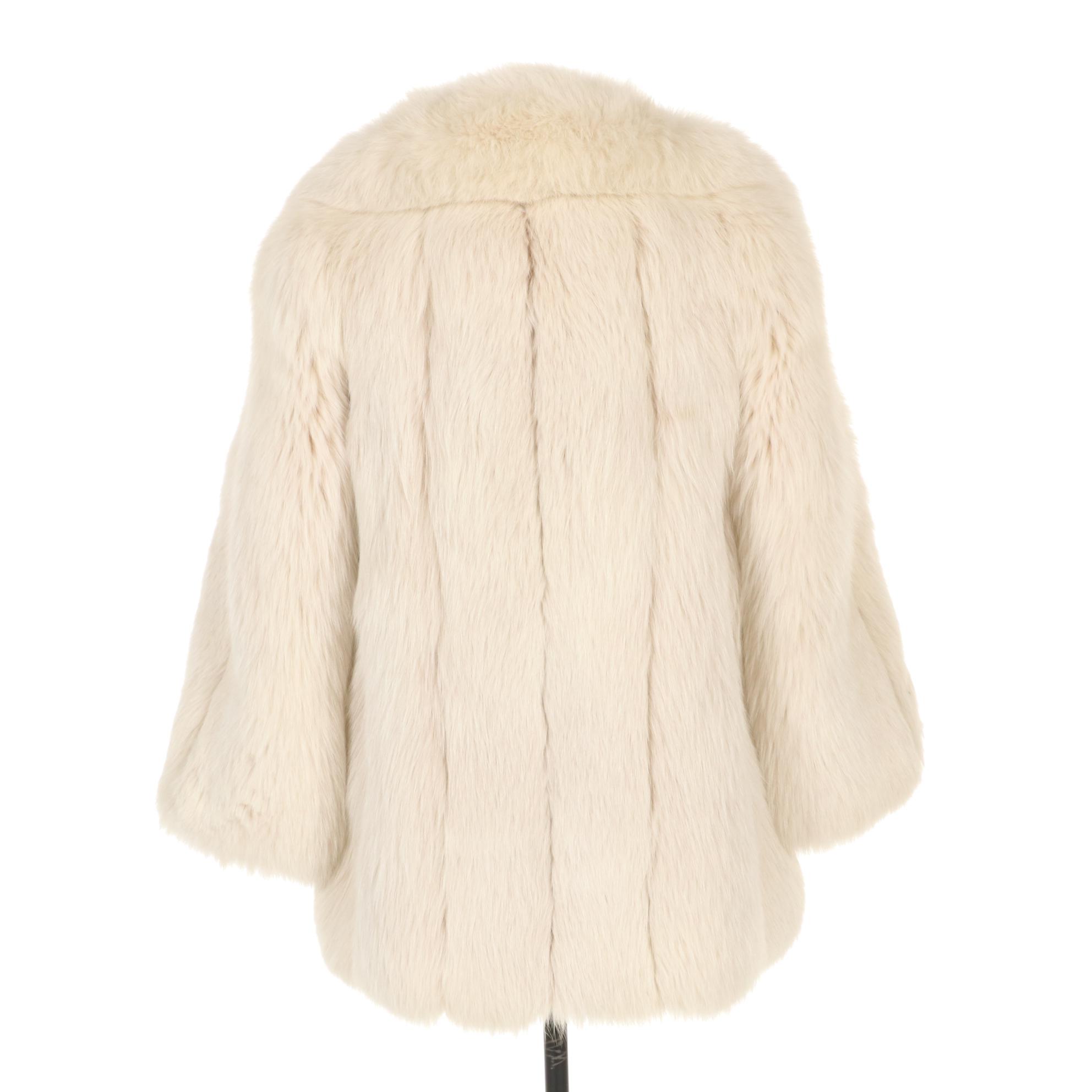 Wheat Colored Fox Fur Jacket
