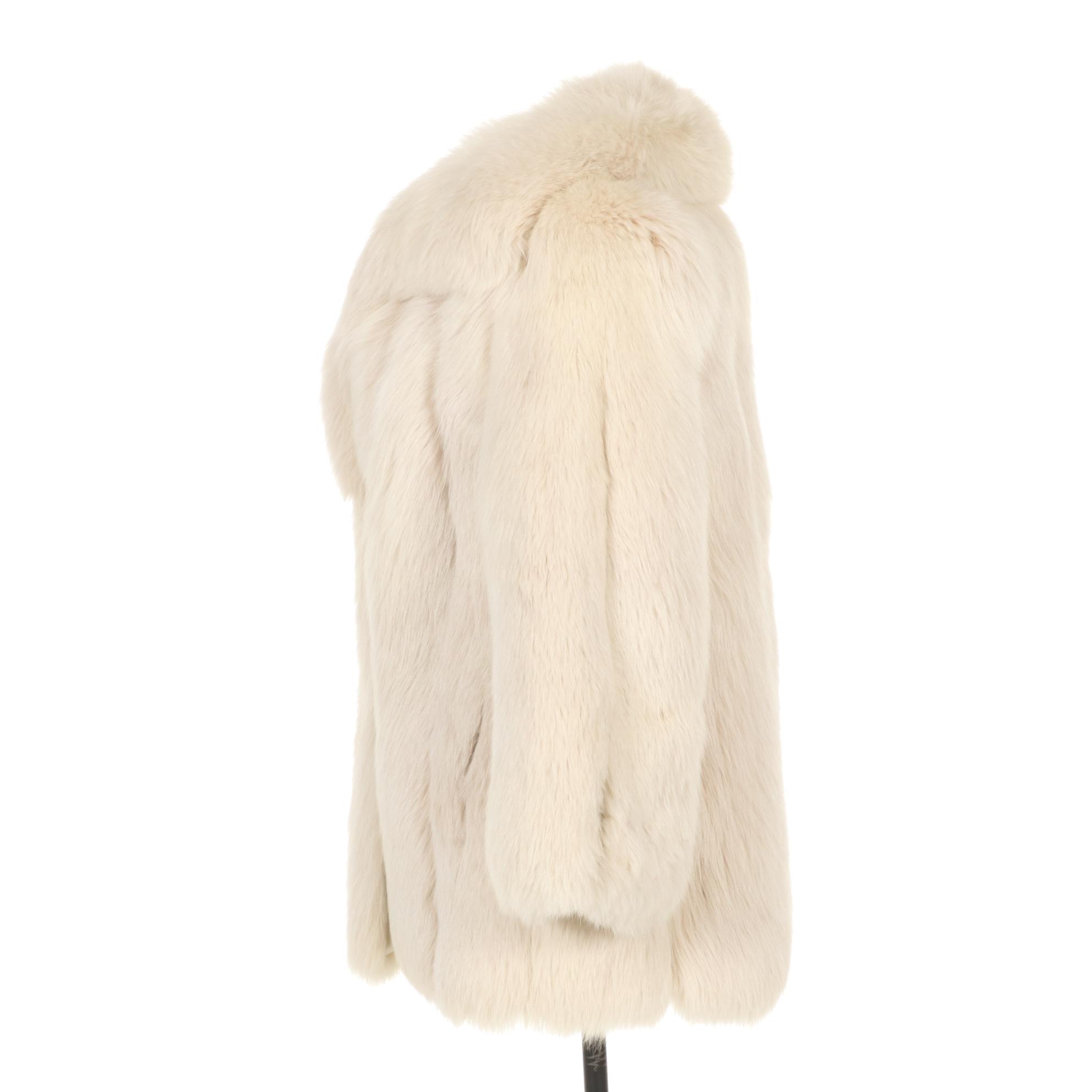 Wheat Colored Fox Fur Jacket