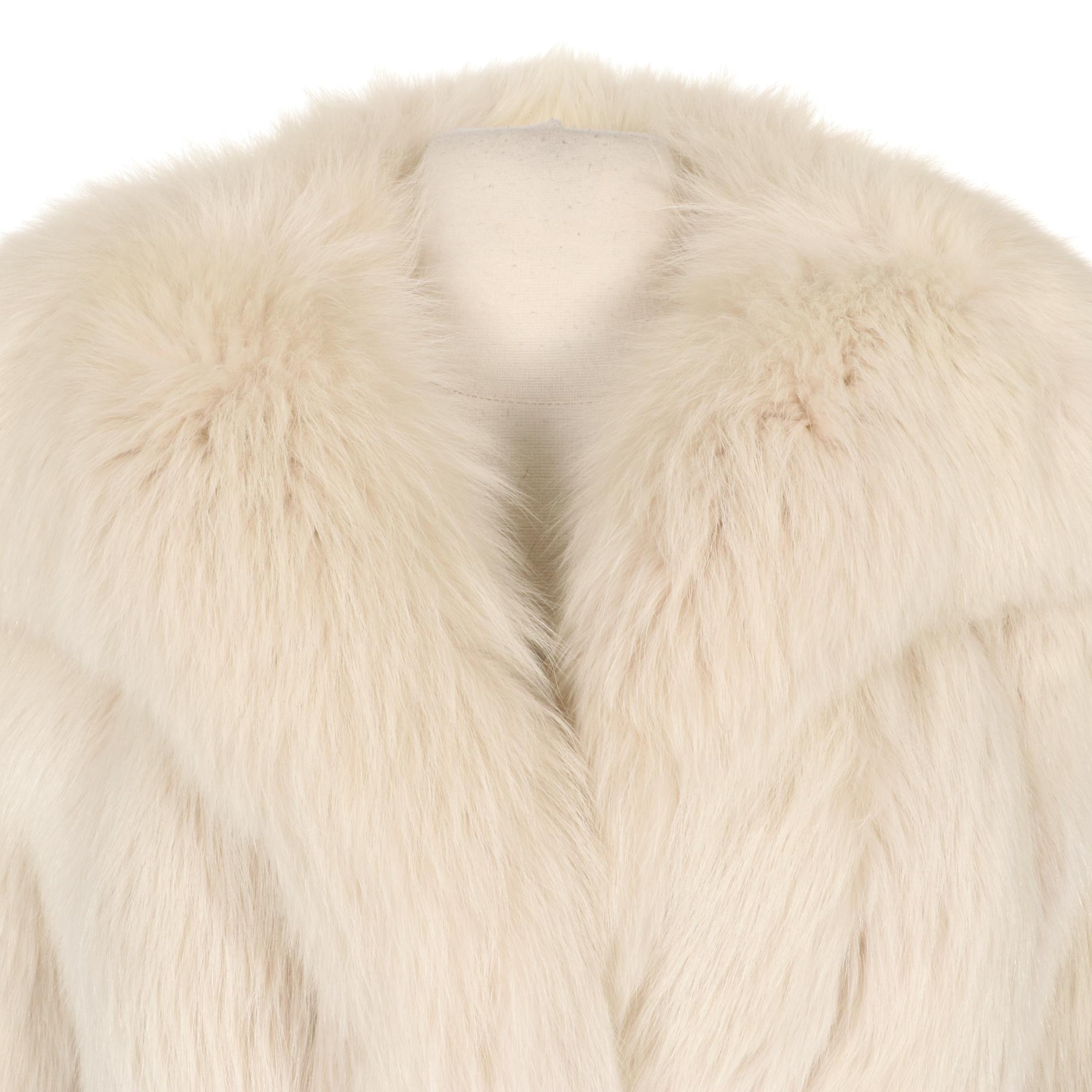 Wheat Colored Fox Fur Jacket