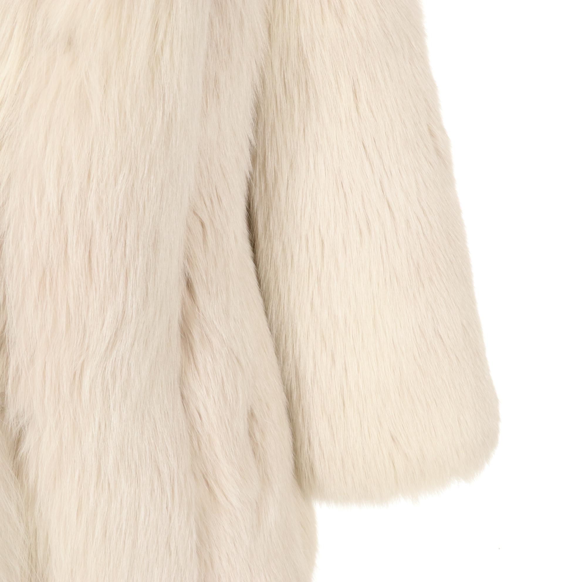 Wheat Colored Fox Fur Jacket