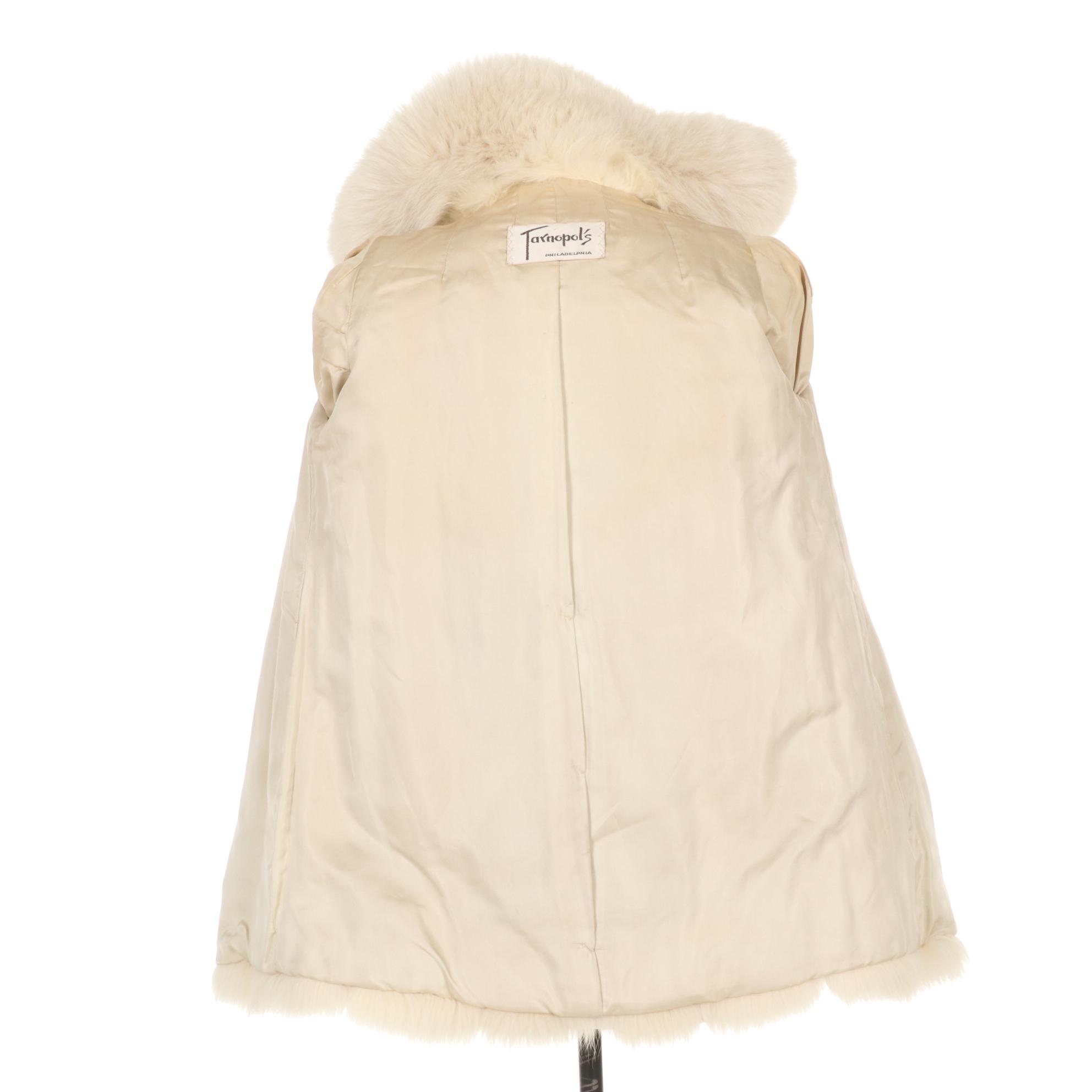 Wheat Colored Fox Fur Jacket