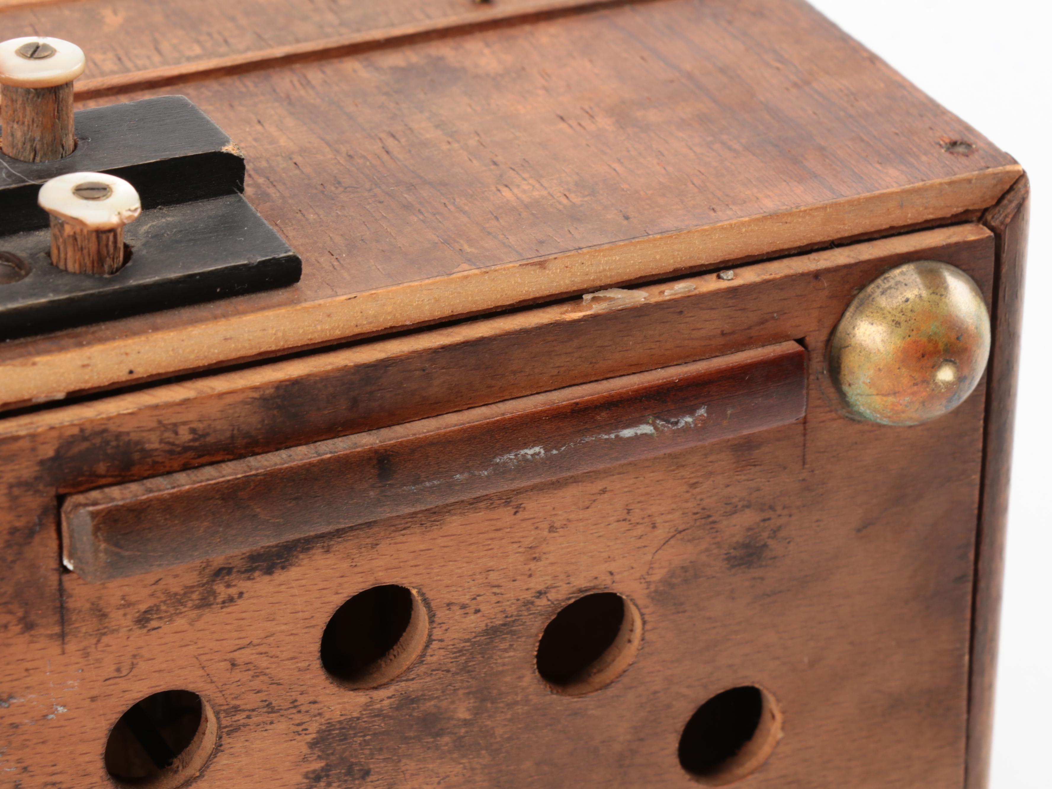 Paolo Soprani Wood Accordion with Mother-of-Pearl Buttons