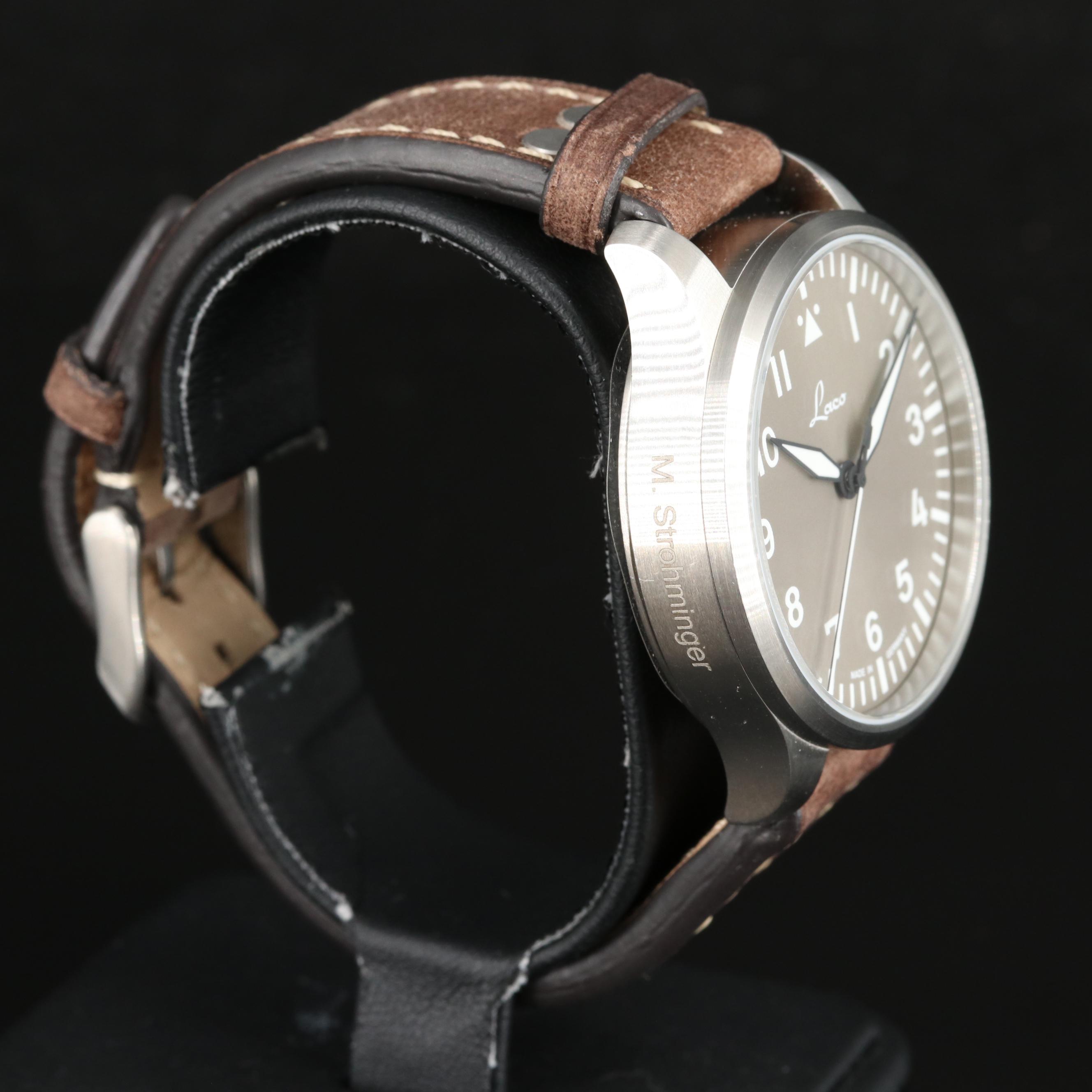 Laco Augsburg 39 Stainless Steel Pilot Watch