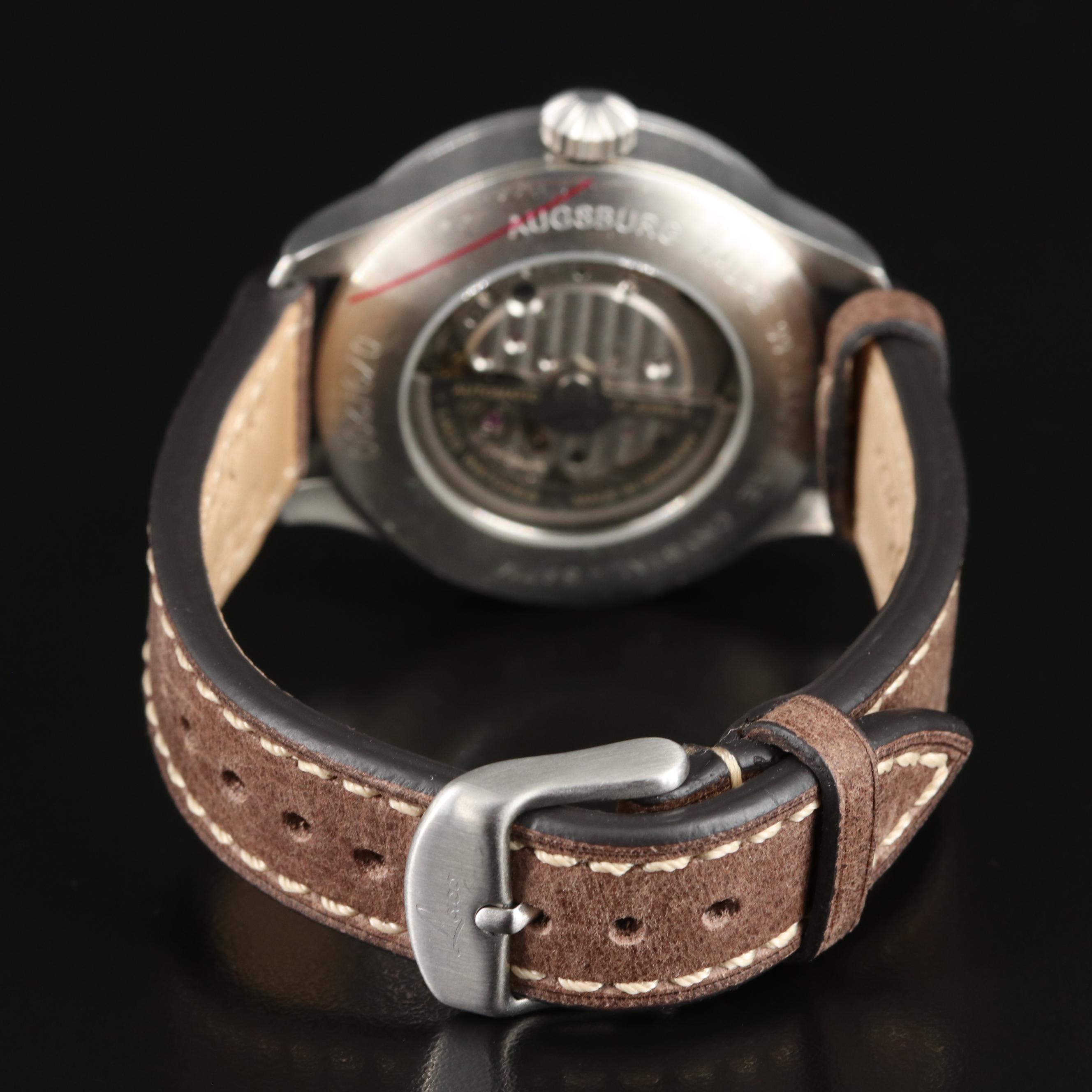 Laco Augsburg 39 Stainless Steel Pilot Watch