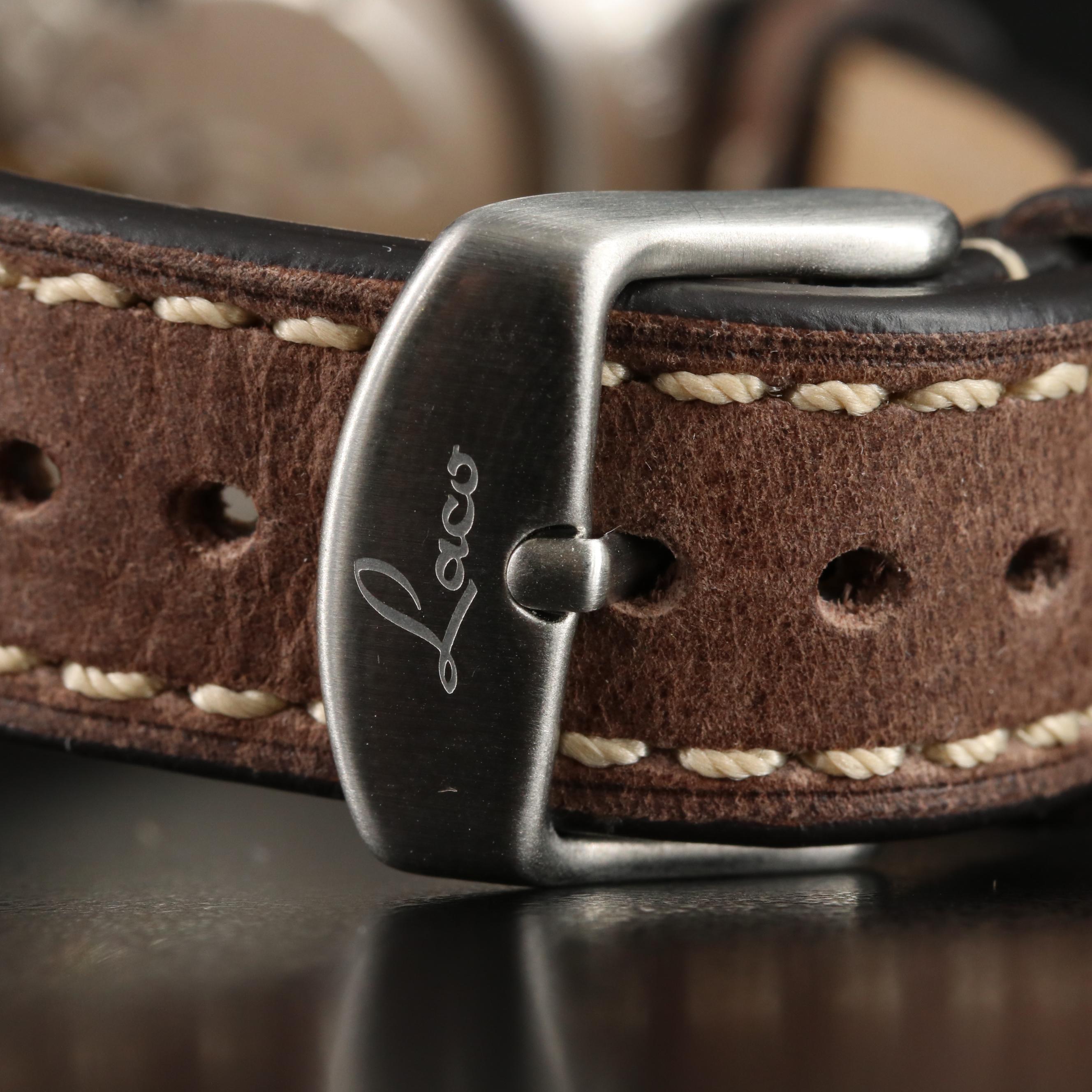 Laco Augsburg 39 Stainless Steel Pilot Watch